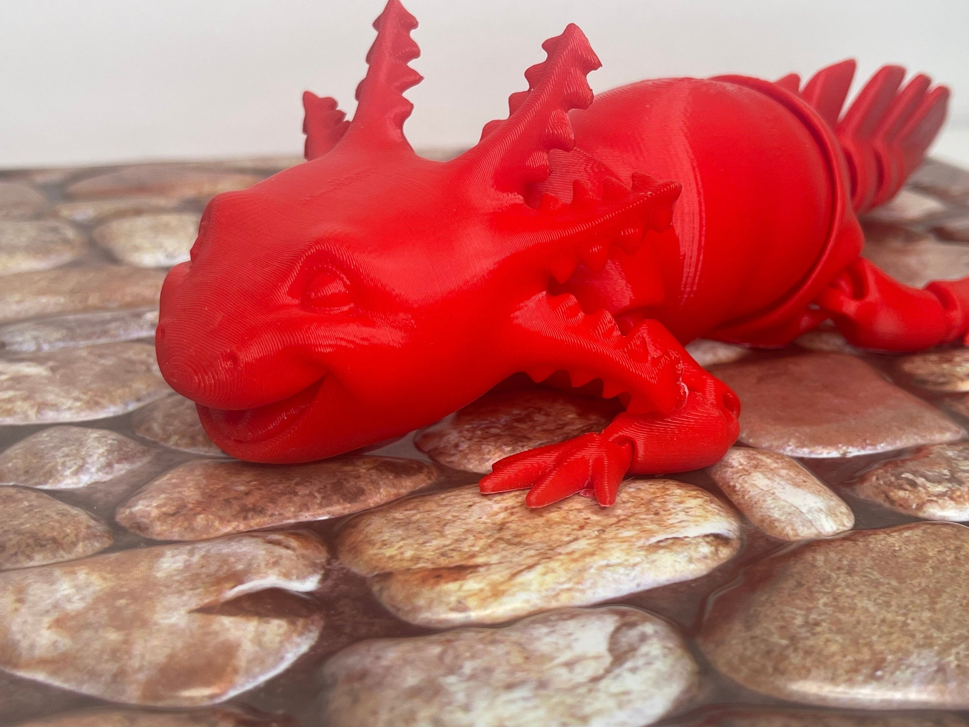 Articulated Smiling Axolotl, Gag Gifts, Sensory Toys, Fidget Toys