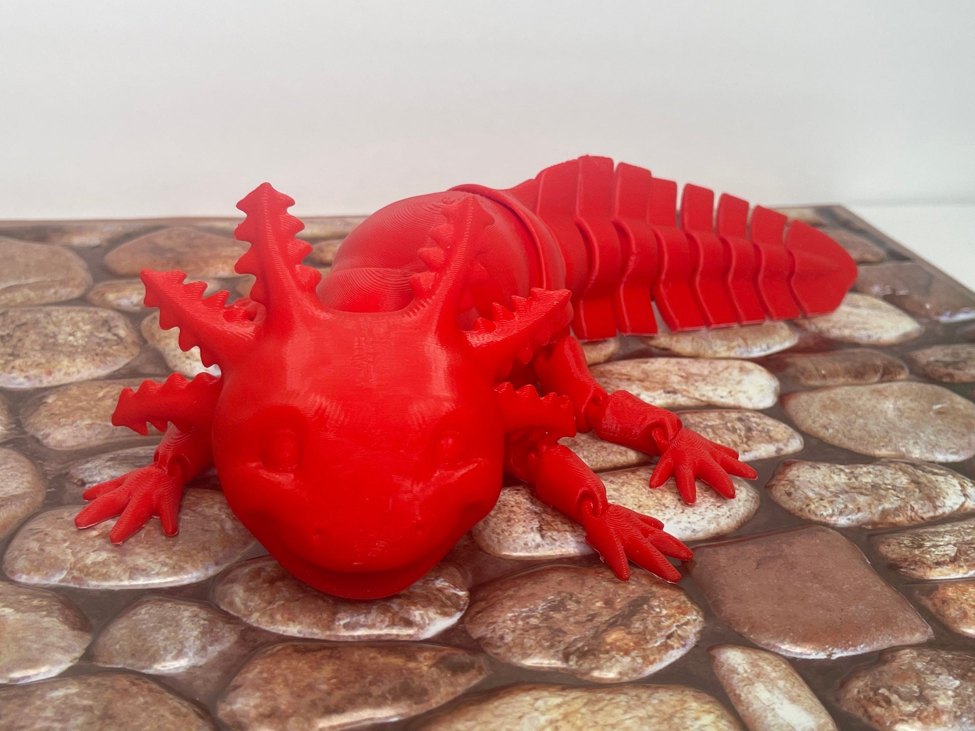 Articulated Smiling Axolotl, Gag Gifts, Sensory Toys, Fidget Toys