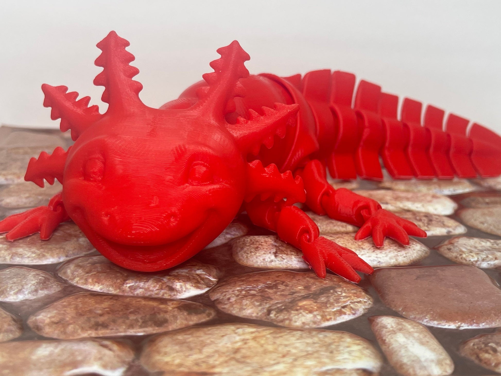 Articulated Smiling Axolotl, Gag Gifts, Sensory Toys, Fidget Toys