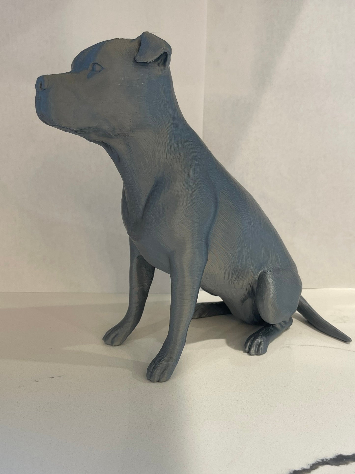 Pitbull with Ears, Pitbull Gifts, Pitbull Mom, Pittie Mom, Pitbull Statue,