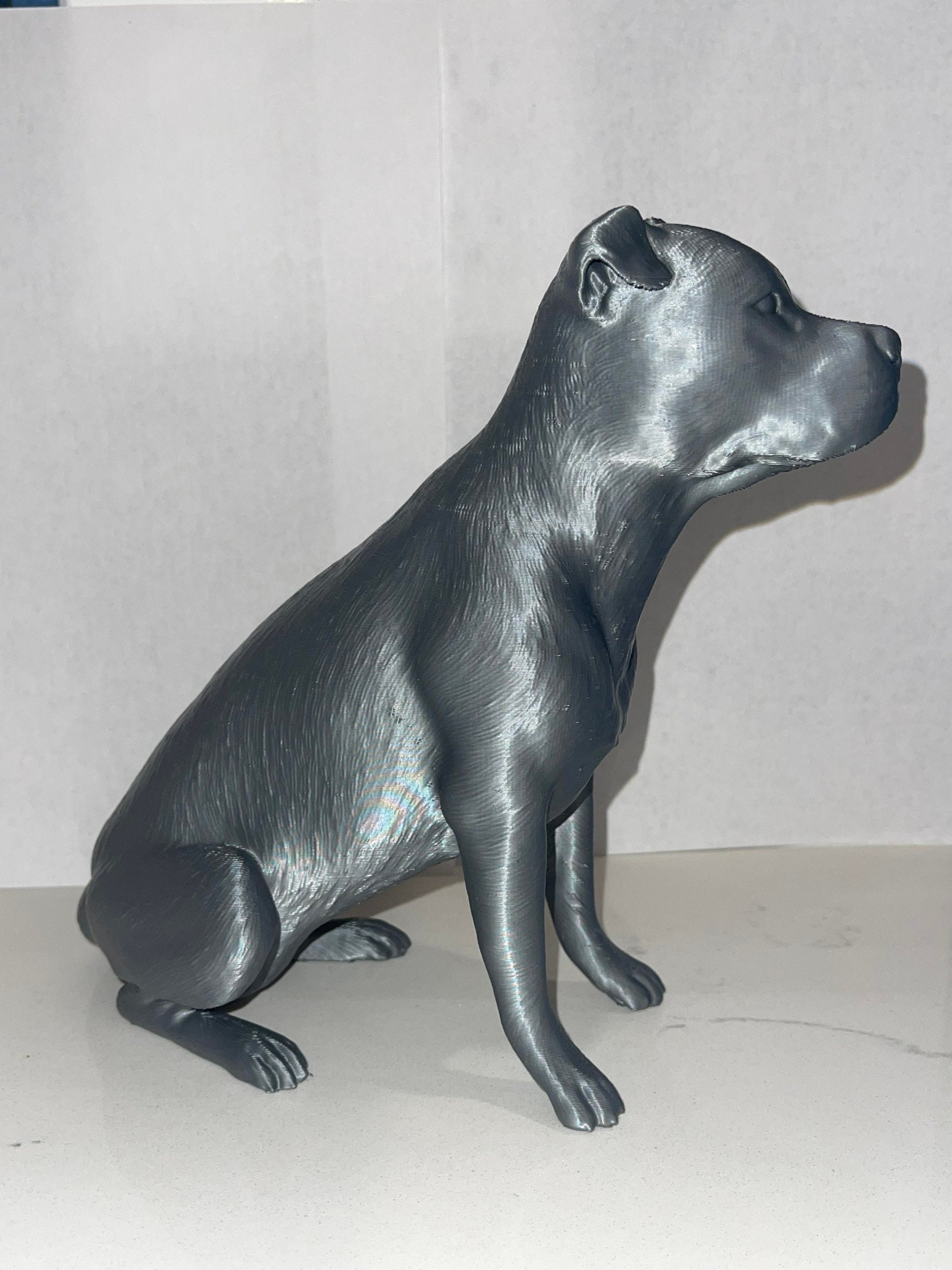 Pitbull with Ears, Pitbull Gifts, Pitbull Mom, Pittie Mom, Pitbull Statue,