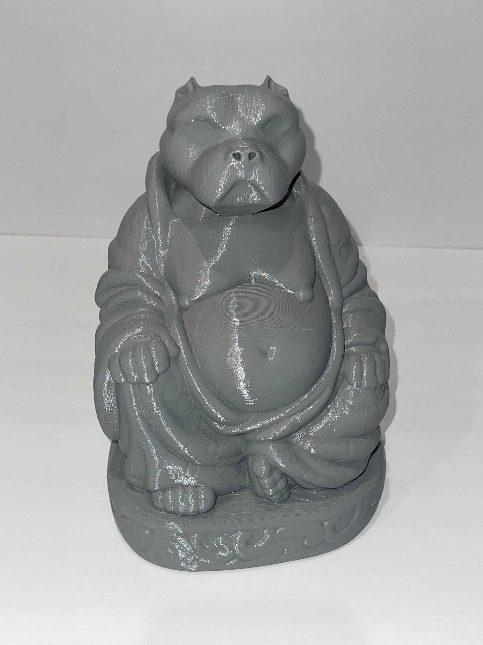 Pitbull Buddha, Pitbull Gifts, Pitbull Mom, Pitbull with Cropped Ears, Buddha Statues