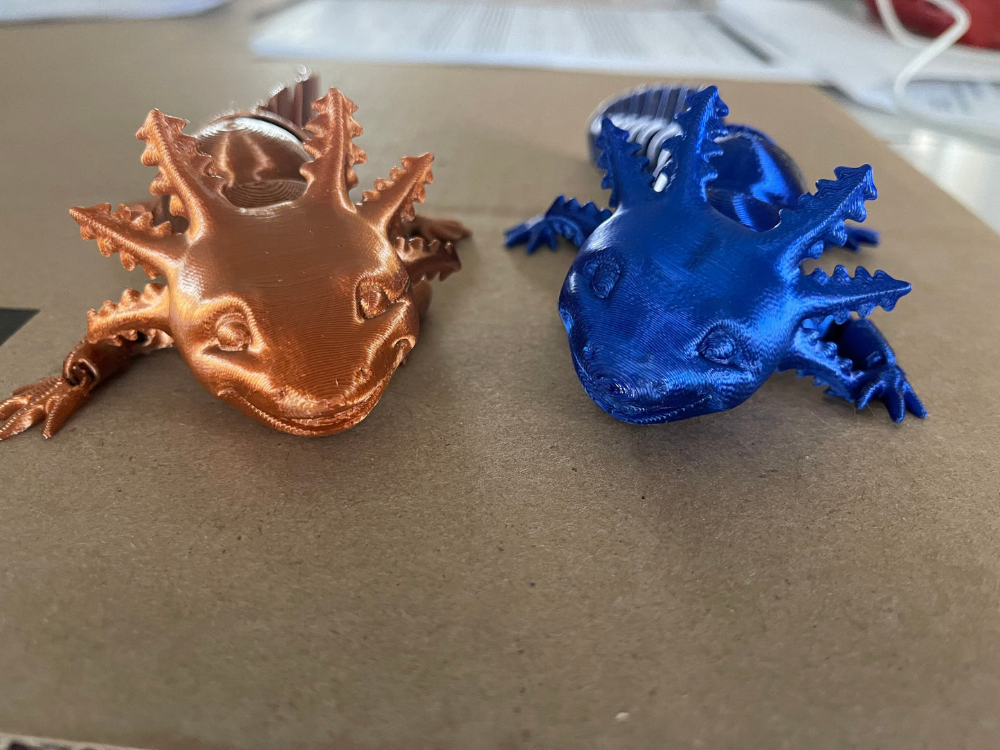 Articulated Smiling Axolotl, Gag Gifts, Sensory Toys, Fidget Toys