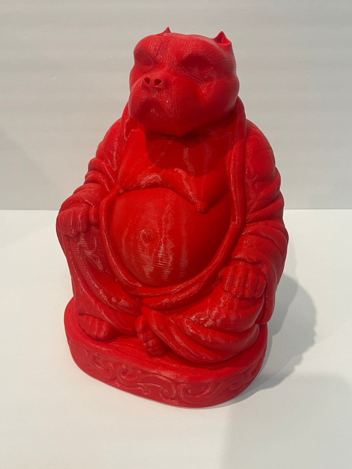 Pitbull Buddha, Pitbull Gifts, Pitbull Mom, Pitbull with Cropped Ears, Buddha Statues