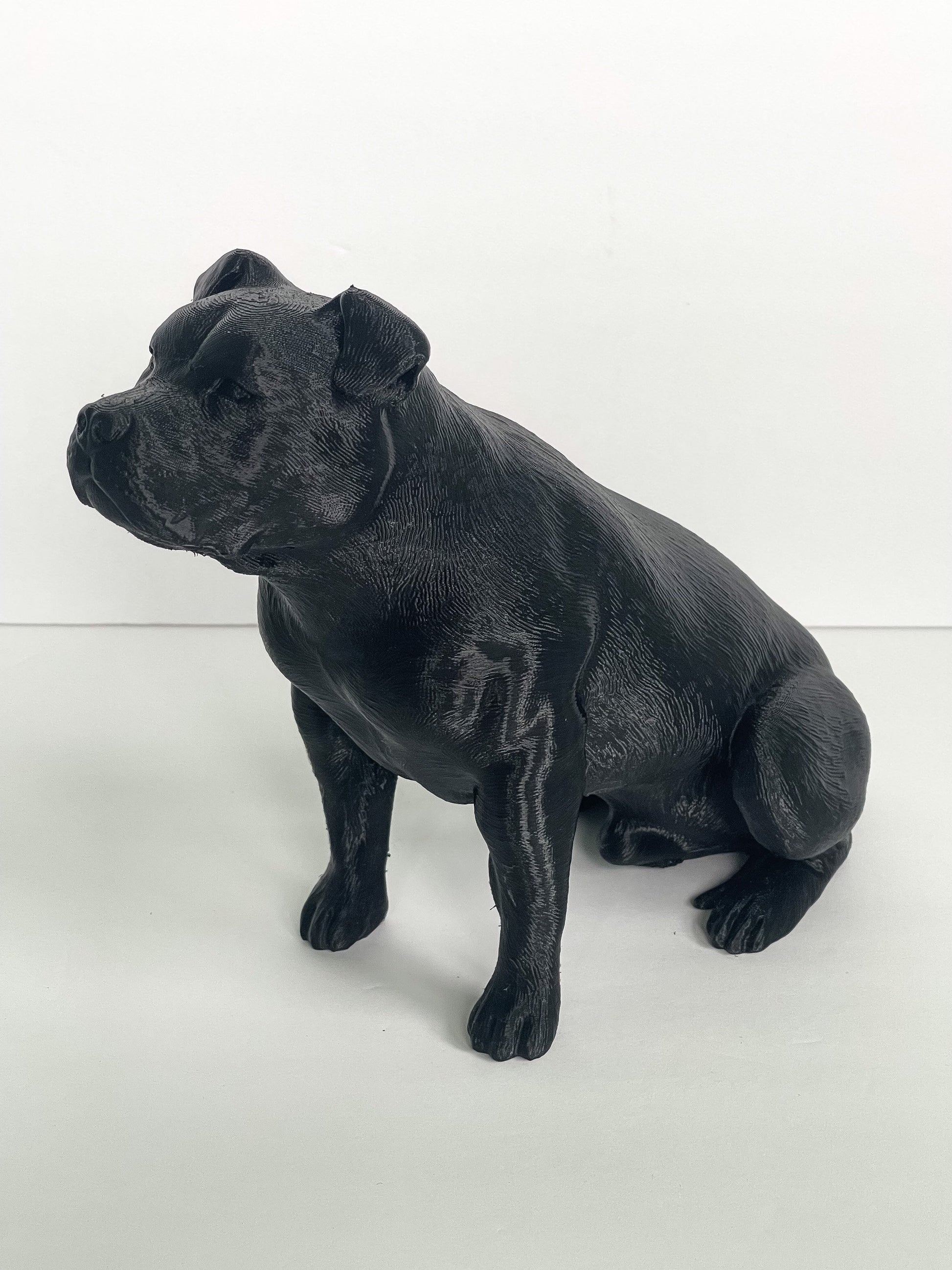 Buff Pitbull with Ears, Pitbull Gifts, Pitbull Mom, Pitbull Statue, Pittie Mom