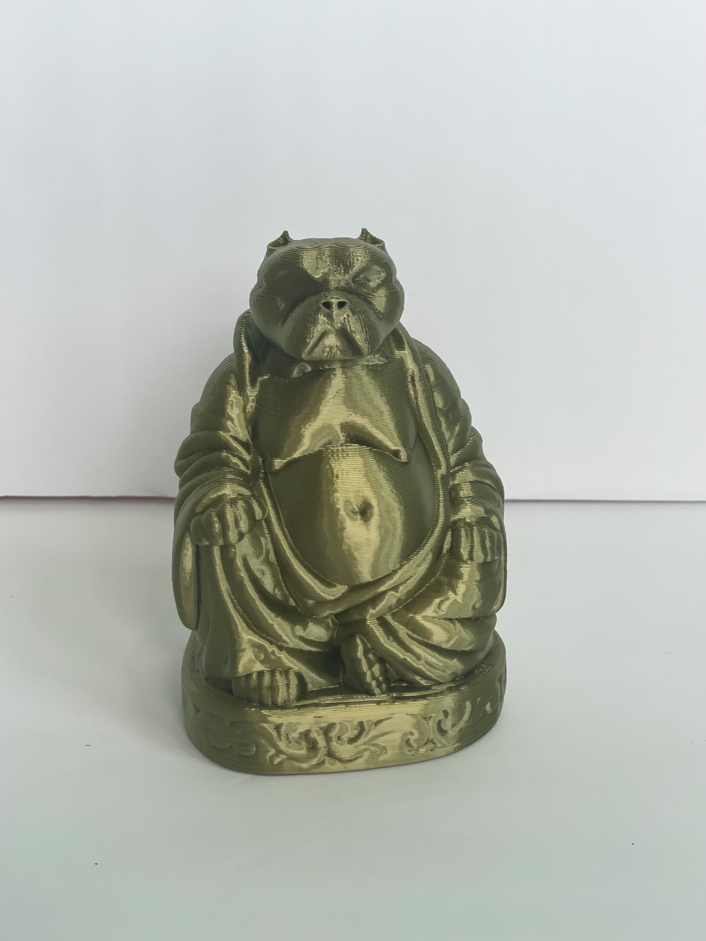 Pitbull Buddha, Pitbull Gifts, Pitbull Mom, Pitbull with Cropped Ears, Buddha Statues