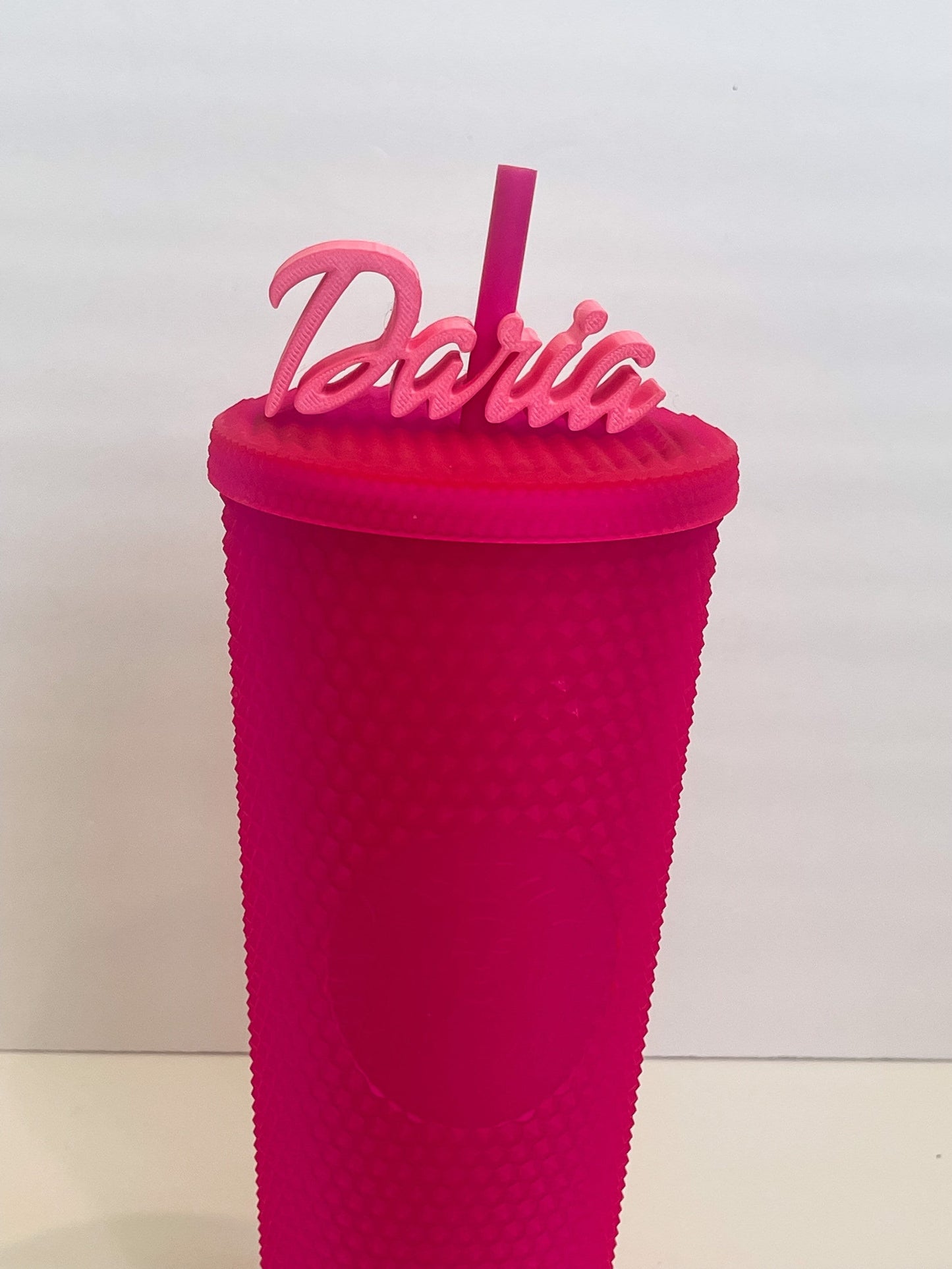 Custom Name Straw Topper, Barbie Inspired, Straw Buddy, Barbie Party Favors