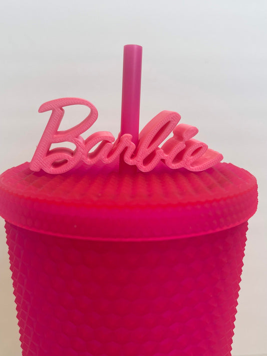 Barbie Straw Topper Buddy, Barbie Party Favors, Barbie Inspired Party, Baby Shower