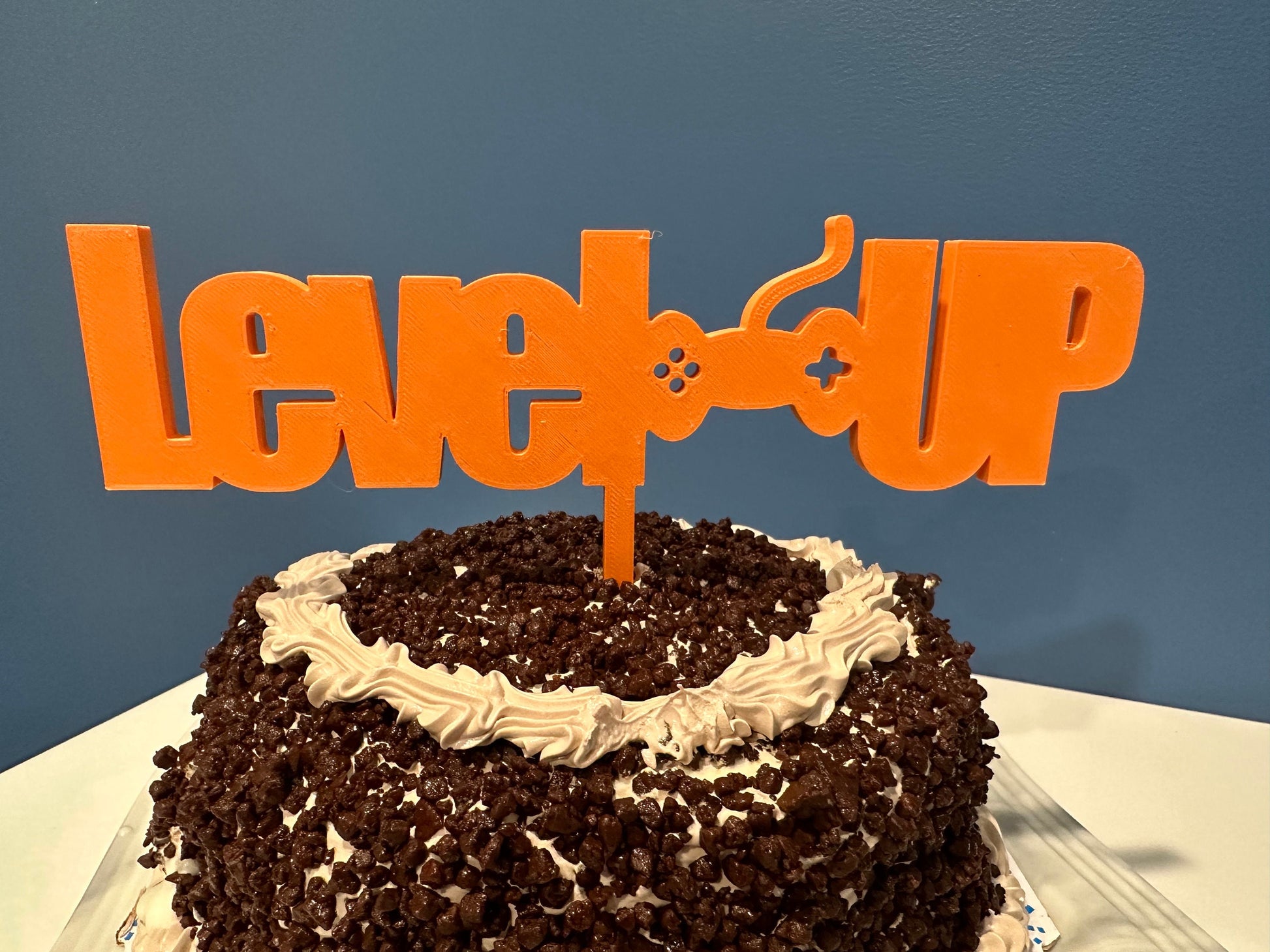 Video Game Cake Topper | Level Up | Gaming Party | Birthday Party