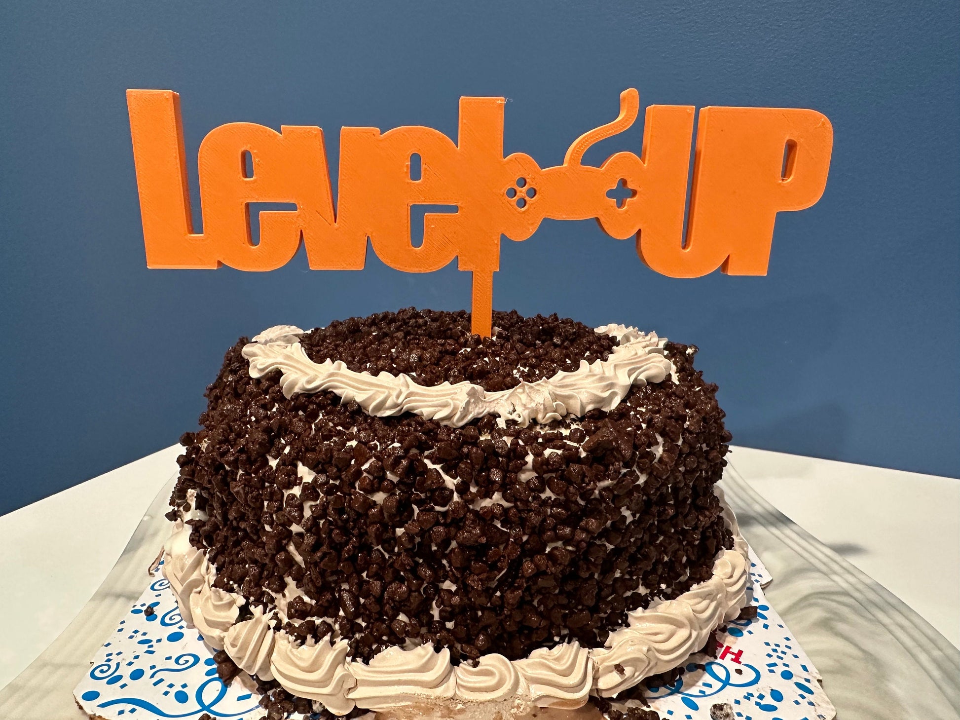 Video Game Cake Topper | Level Up | Gaming Party | Birthday Party