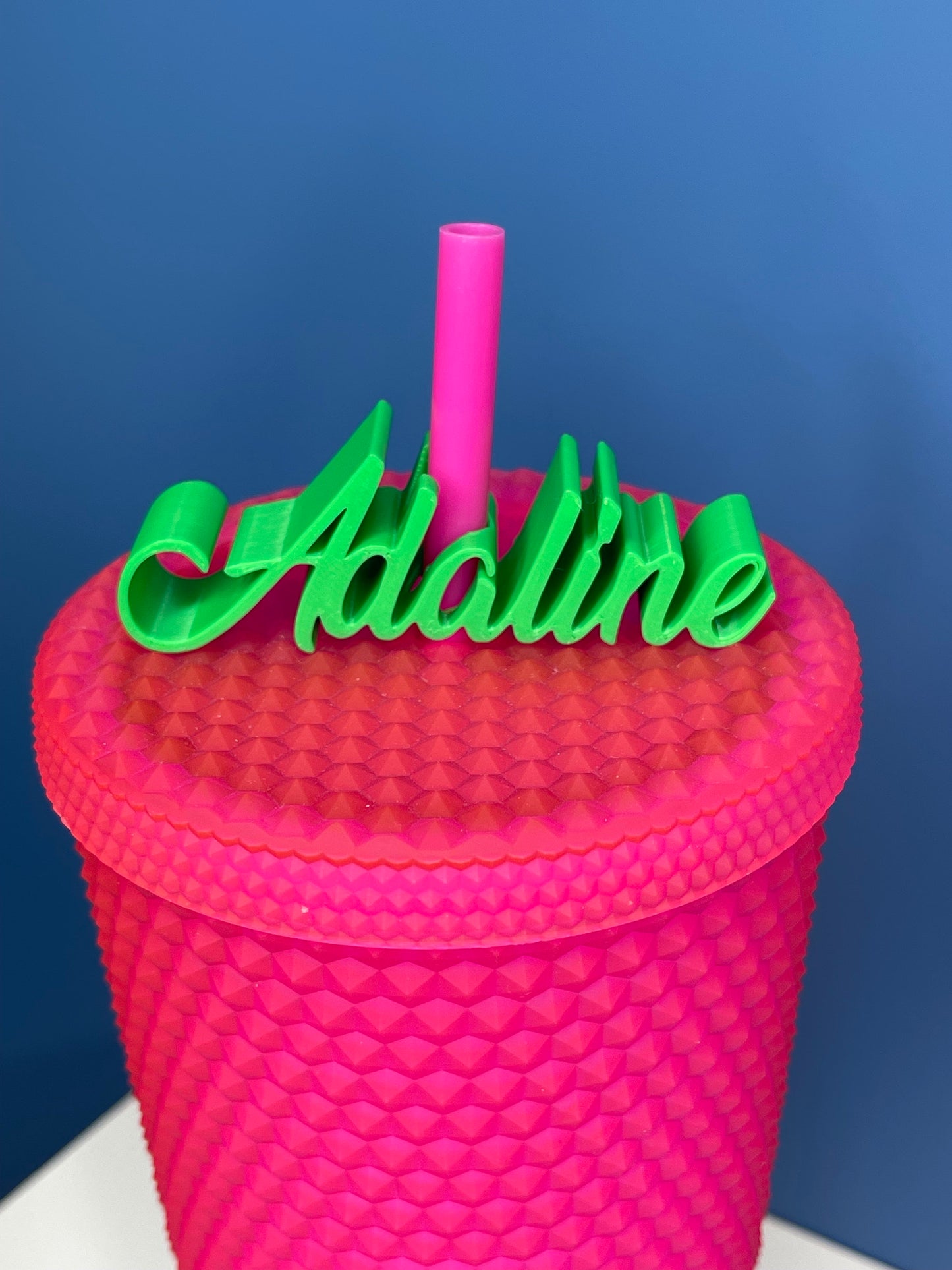 Custom Cursive Name Straw Topper | Straw Buddy | Birthday Party | Baby Shower