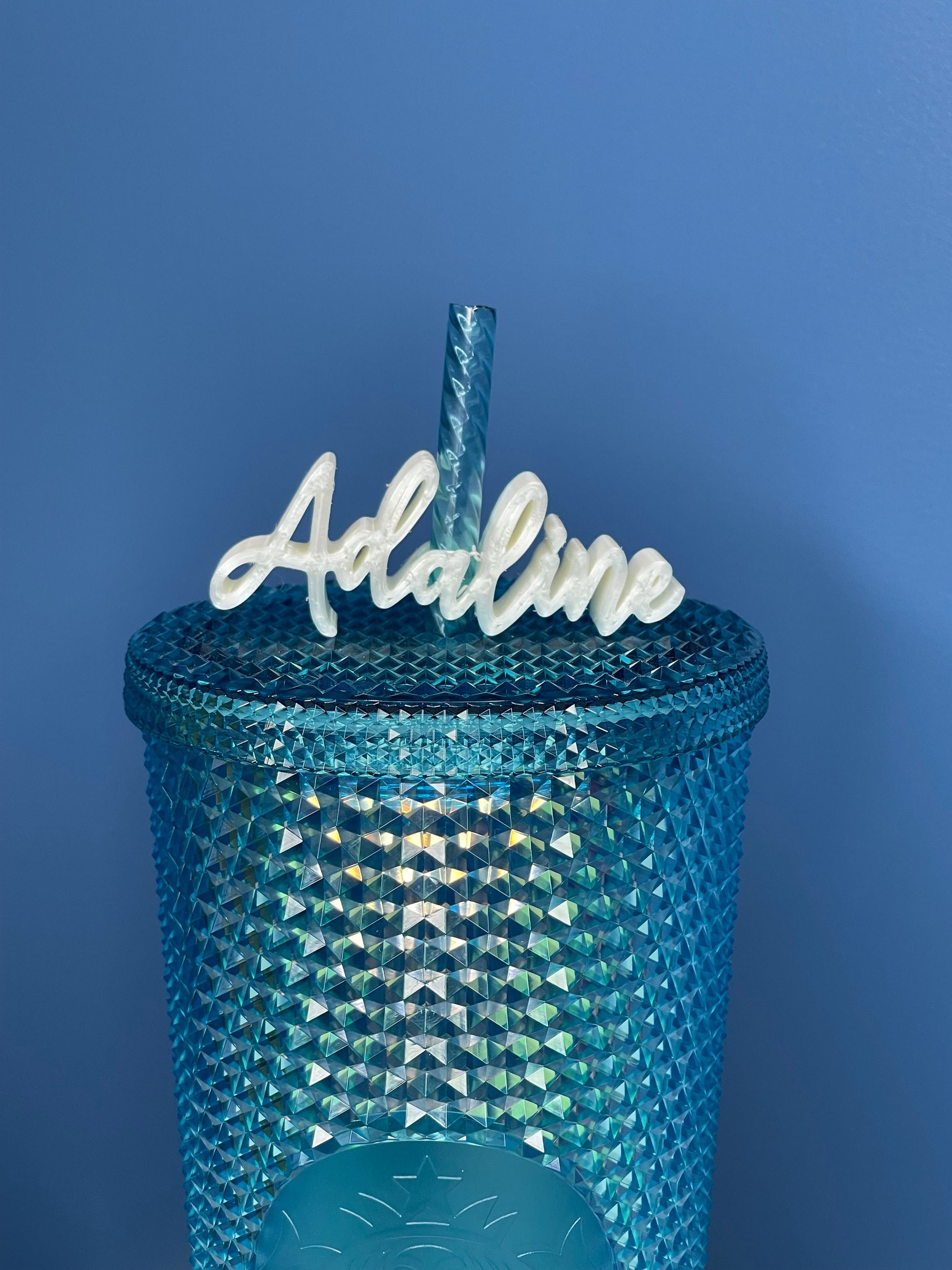 Custom Cursive Name Straw Topper | Straw Buddy | Birthday Party | Baby Shower