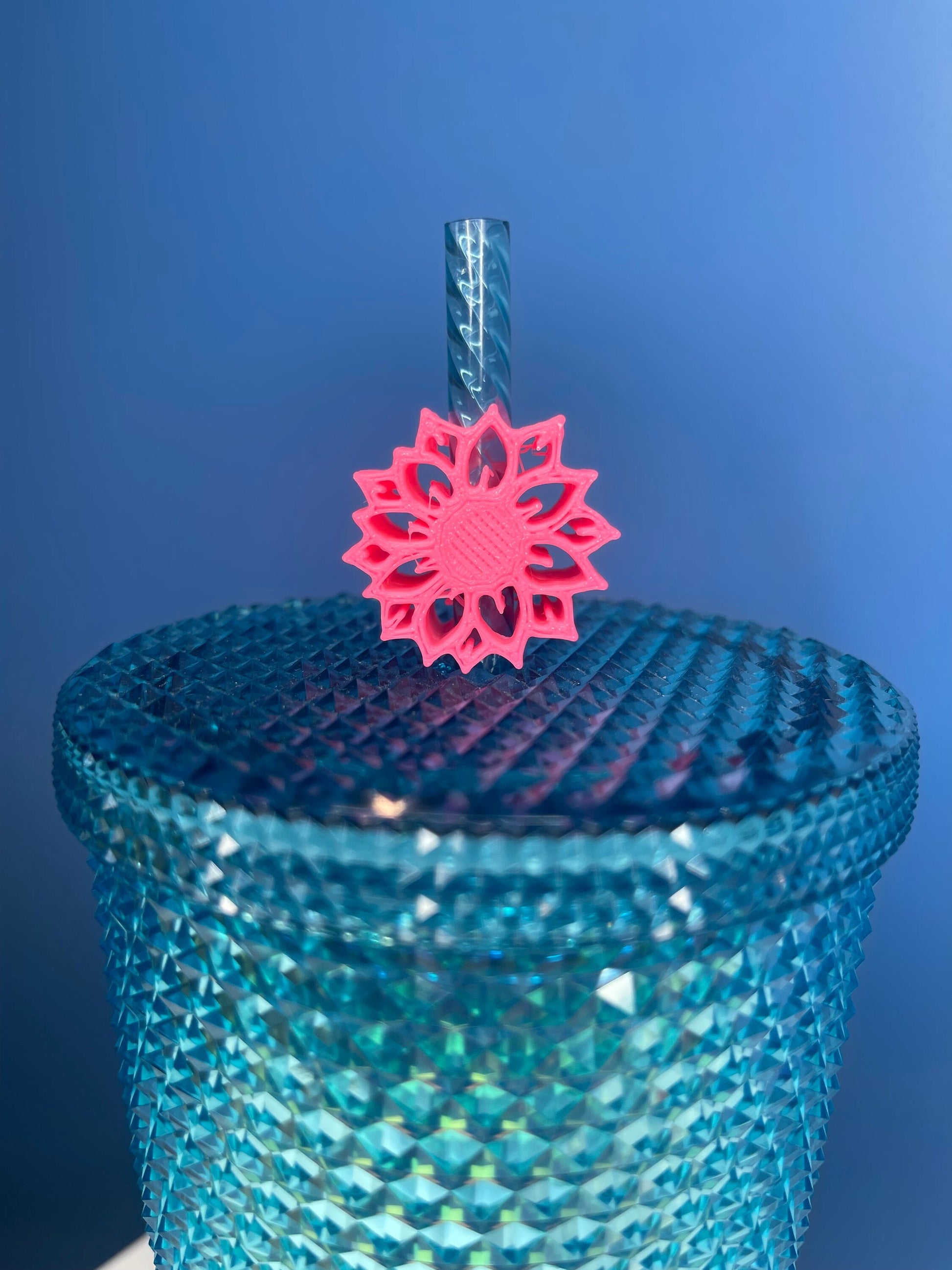 Flower Straw Topper | Straw Buddy | Straw Charm | Cup Decorations