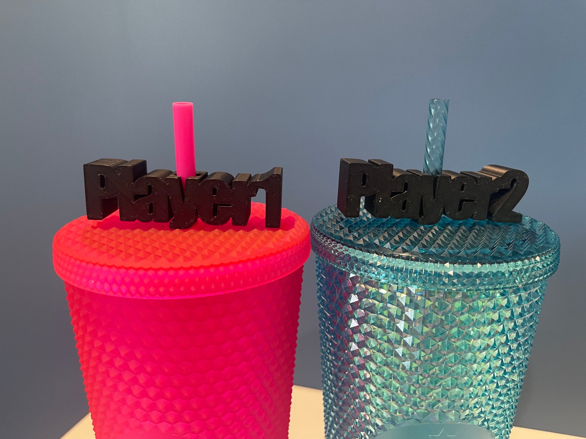 Player 1/ Player 2 Straw Buddy | Party Favors | Gaming Party