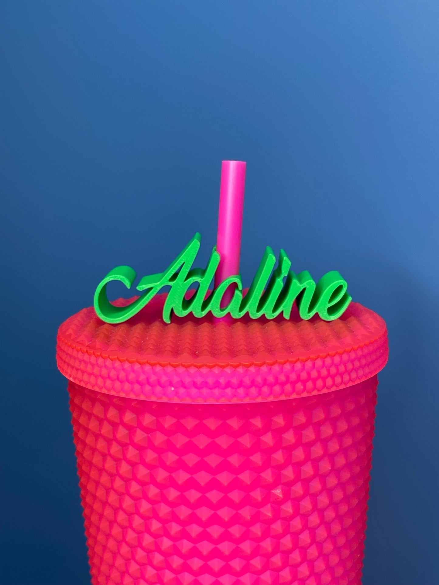 Custom Cursive Name Straw Topper | Straw Buddy | Birthday Party | Baby Shower