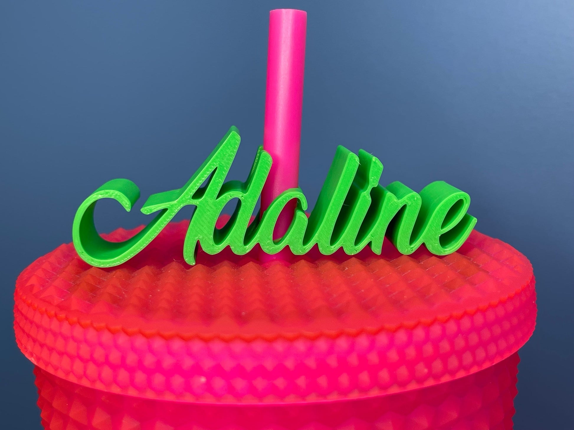 Custom Cursive Name Straw Topper | Straw Buddy | Birthday Party | Baby Shower