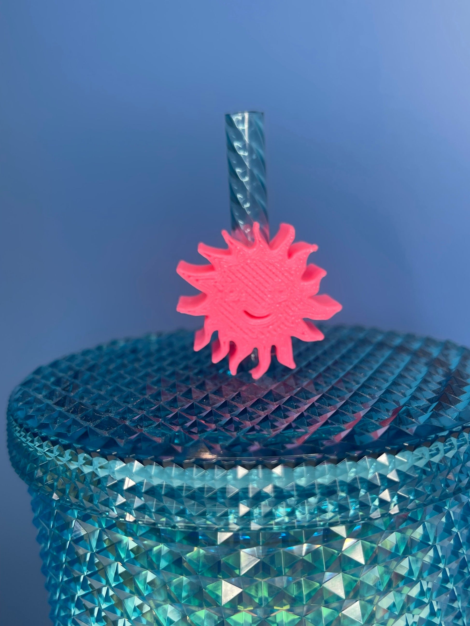 Sun Straw Topper | Straw Charm | Straw Decorations | Straw Buddy