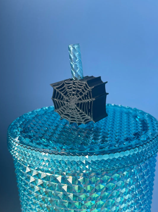 Spiderweb Straw Buddy | Straw Topper | Straw Decor| Straw Charms