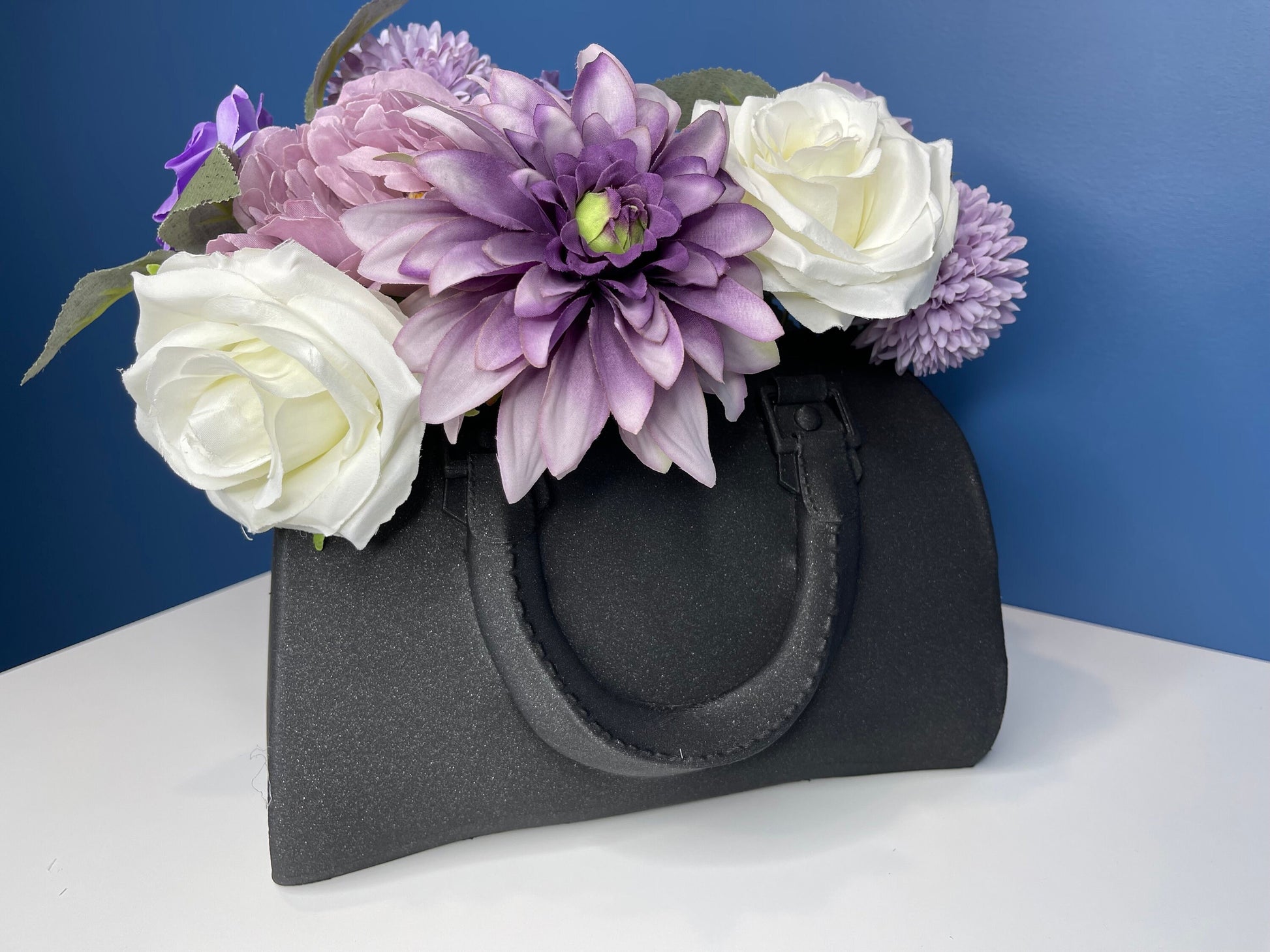 Purse Flower Vase | Luxury Bag | Handbag Planter | Flower Plant Vase