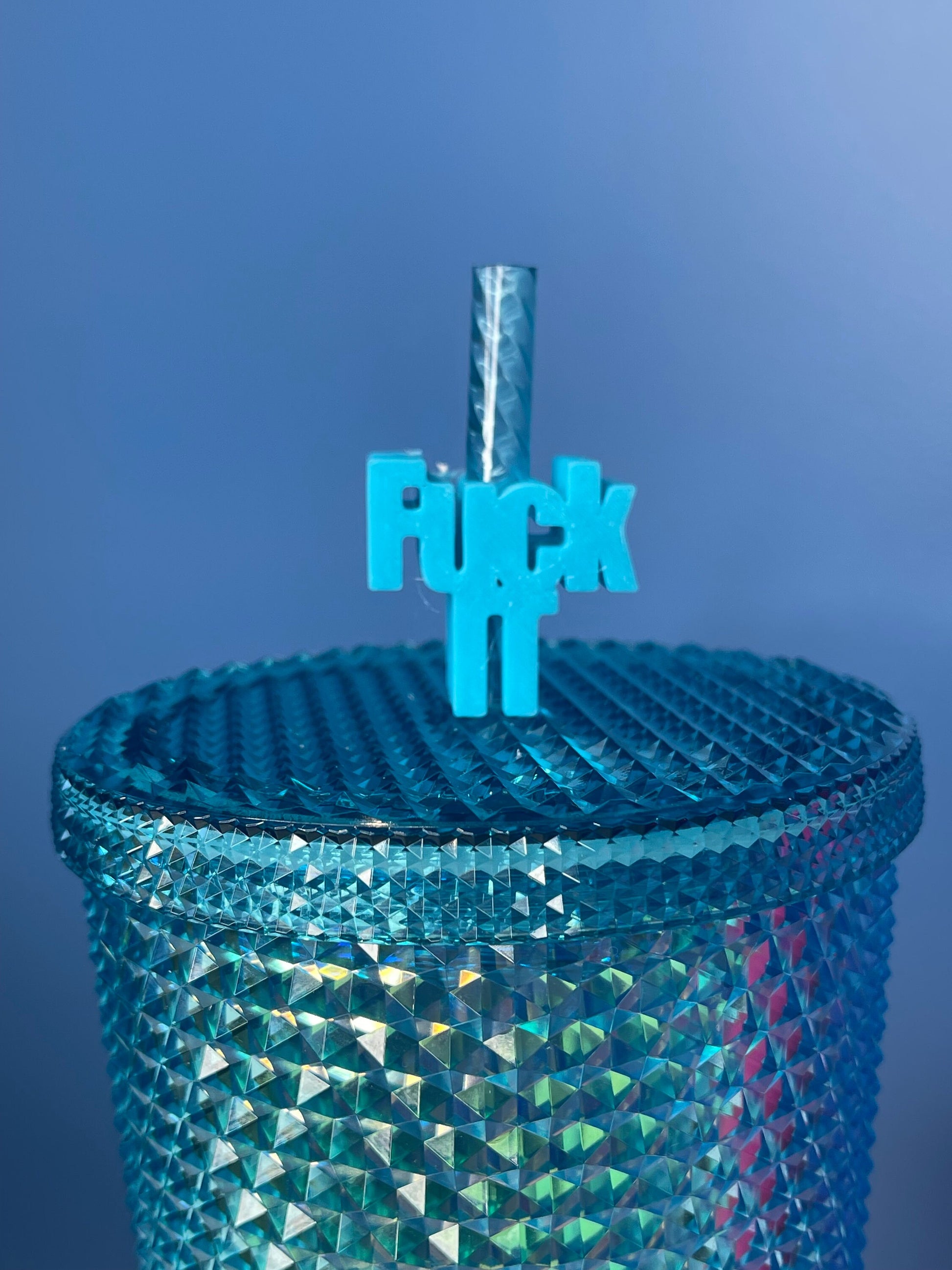 Fuk it Straw topper | Straw Charm | Straw Buddy | Cup Decorations