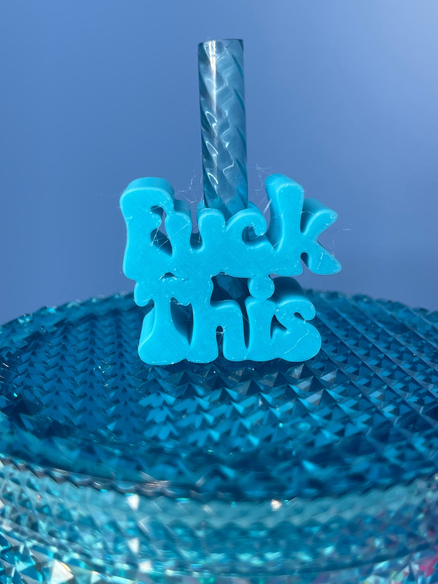 Fuk This Straw Topper | Straw Buddy | Straw Charm | Cup Decorations