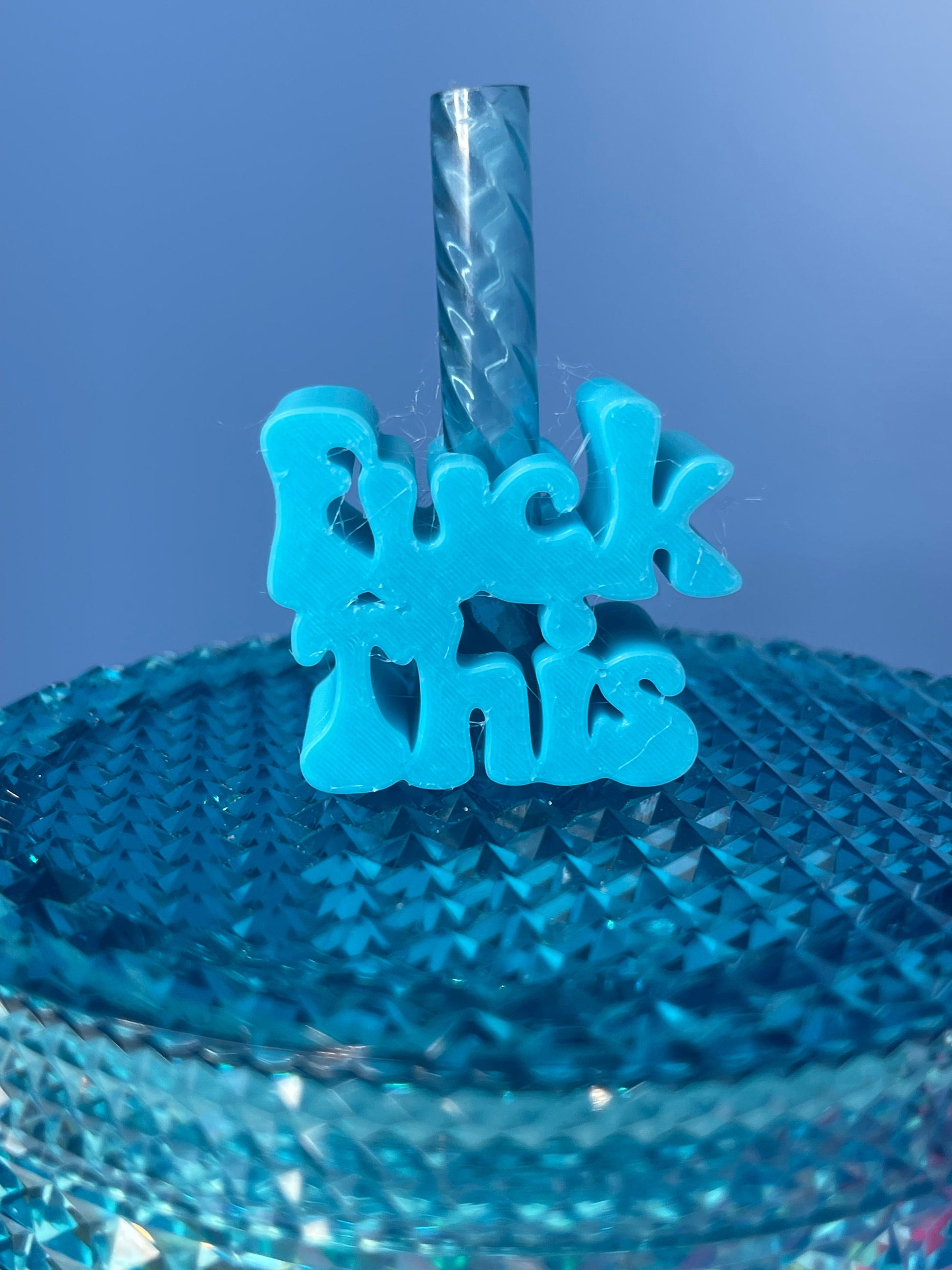 Fuk This Straw Topper | Straw Buddy | Straw Charm | Cup Decorations