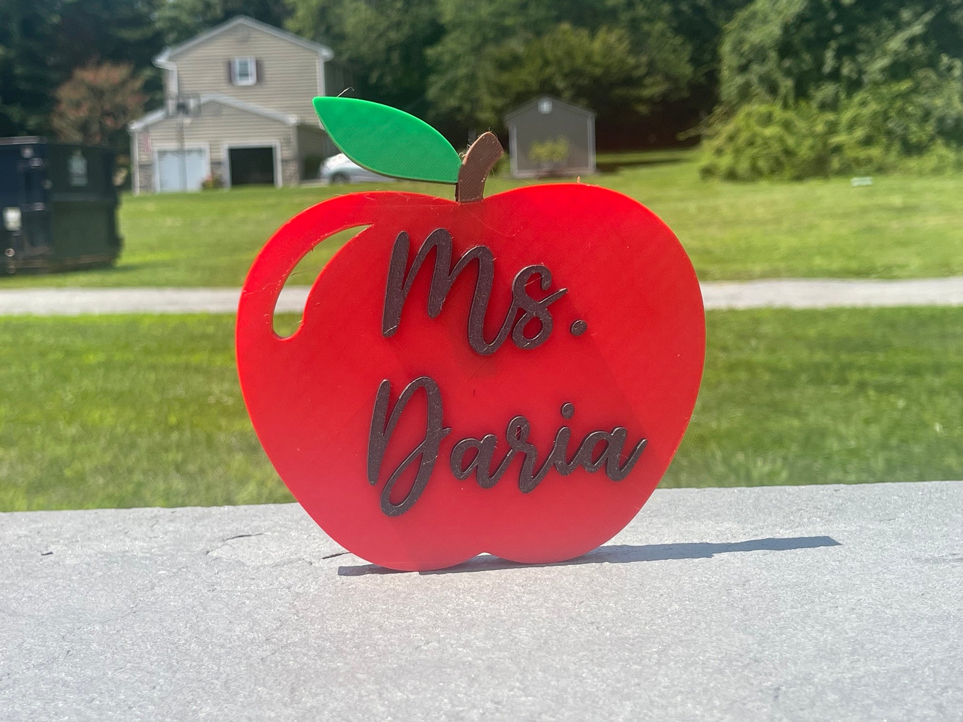 Custom Teachers Apple | Apple Desk Decor | Gifts for Teachers/Principals