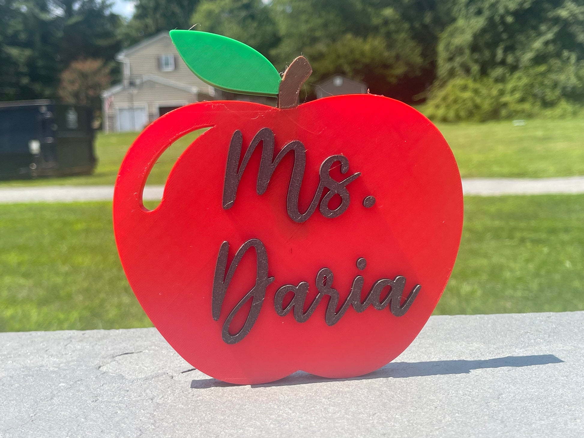 Custom Teachers Apple | Apple Desk Decor | Gifts for Teachers/Principals