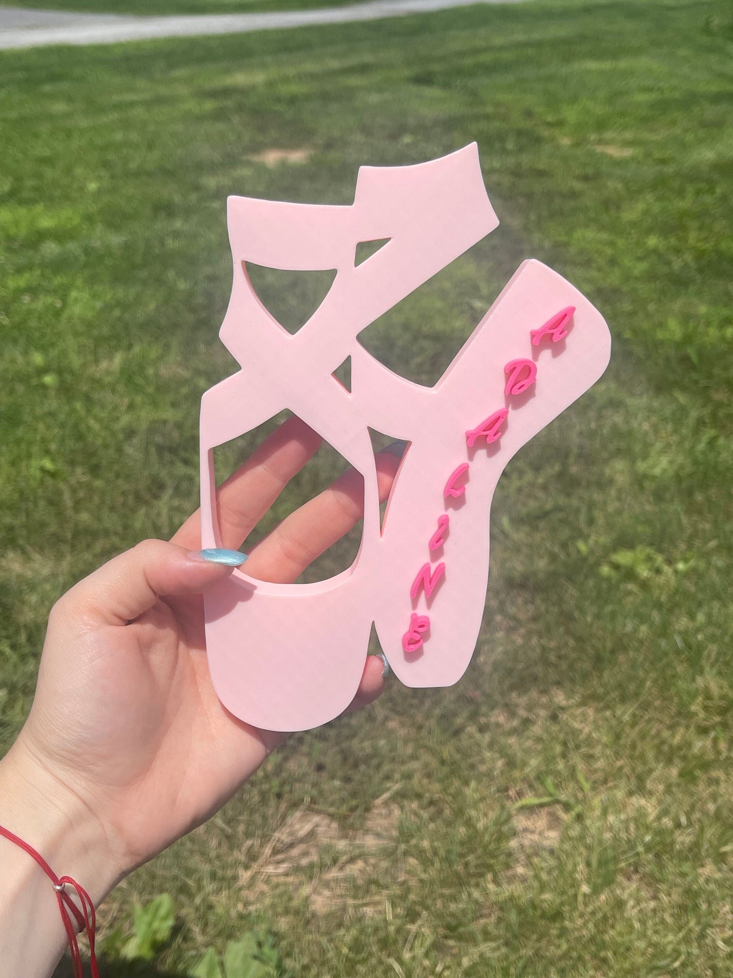 Personalized Pointe Shoe | Ballerina Slippers | Ballet Sign | Dance Teacher Gift