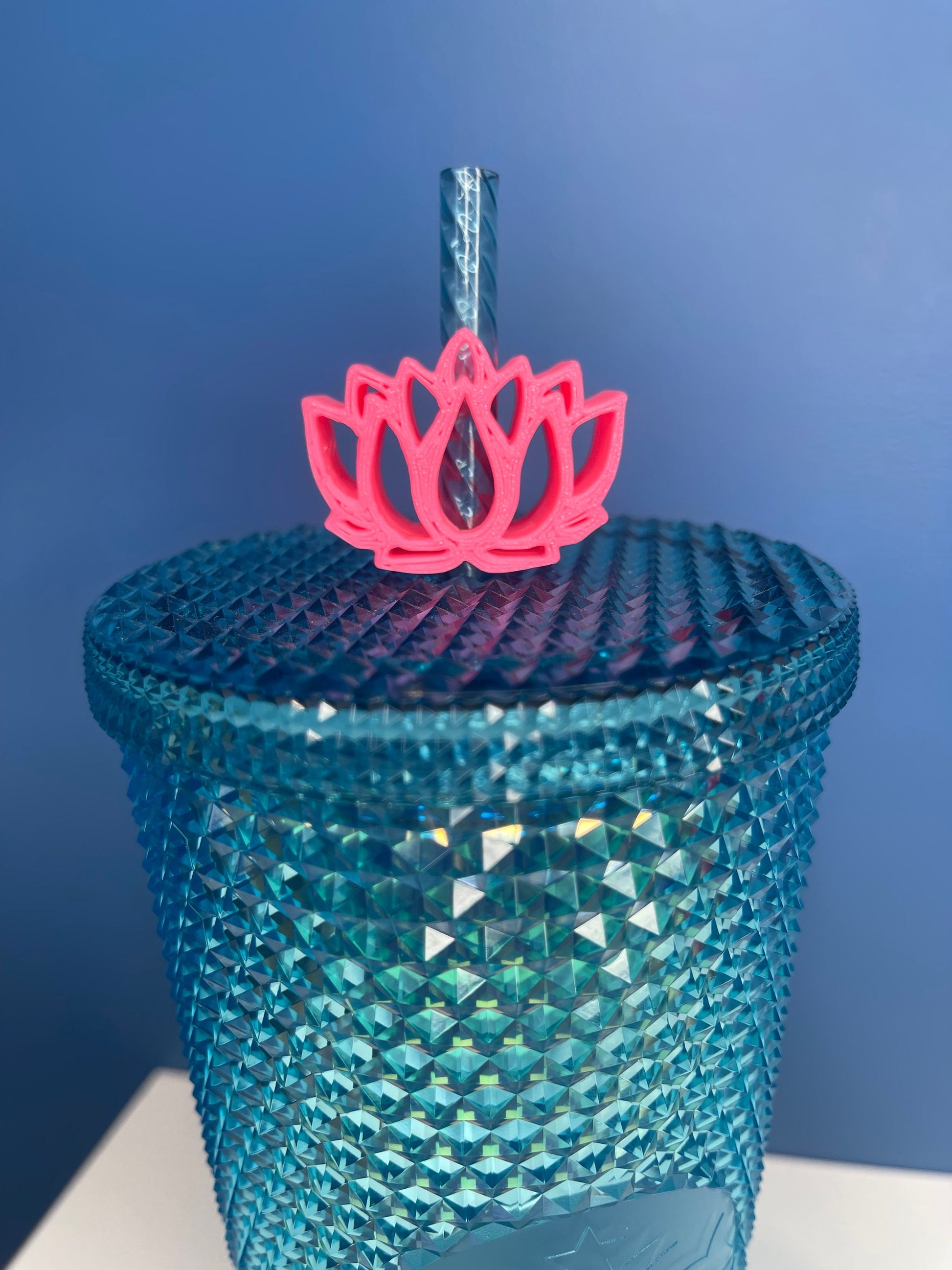 Lotus Straw Buddy | Straw Topper | Straw Decor| Straw Charms