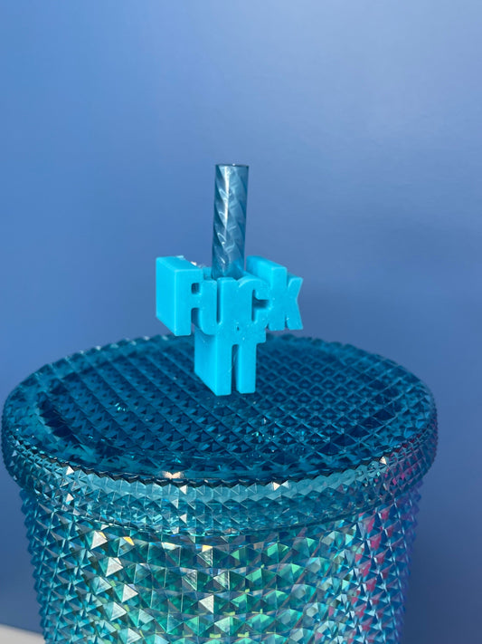 Fuk it Straw topper | Straw Charm | Straw Buddy | Cup Decorations