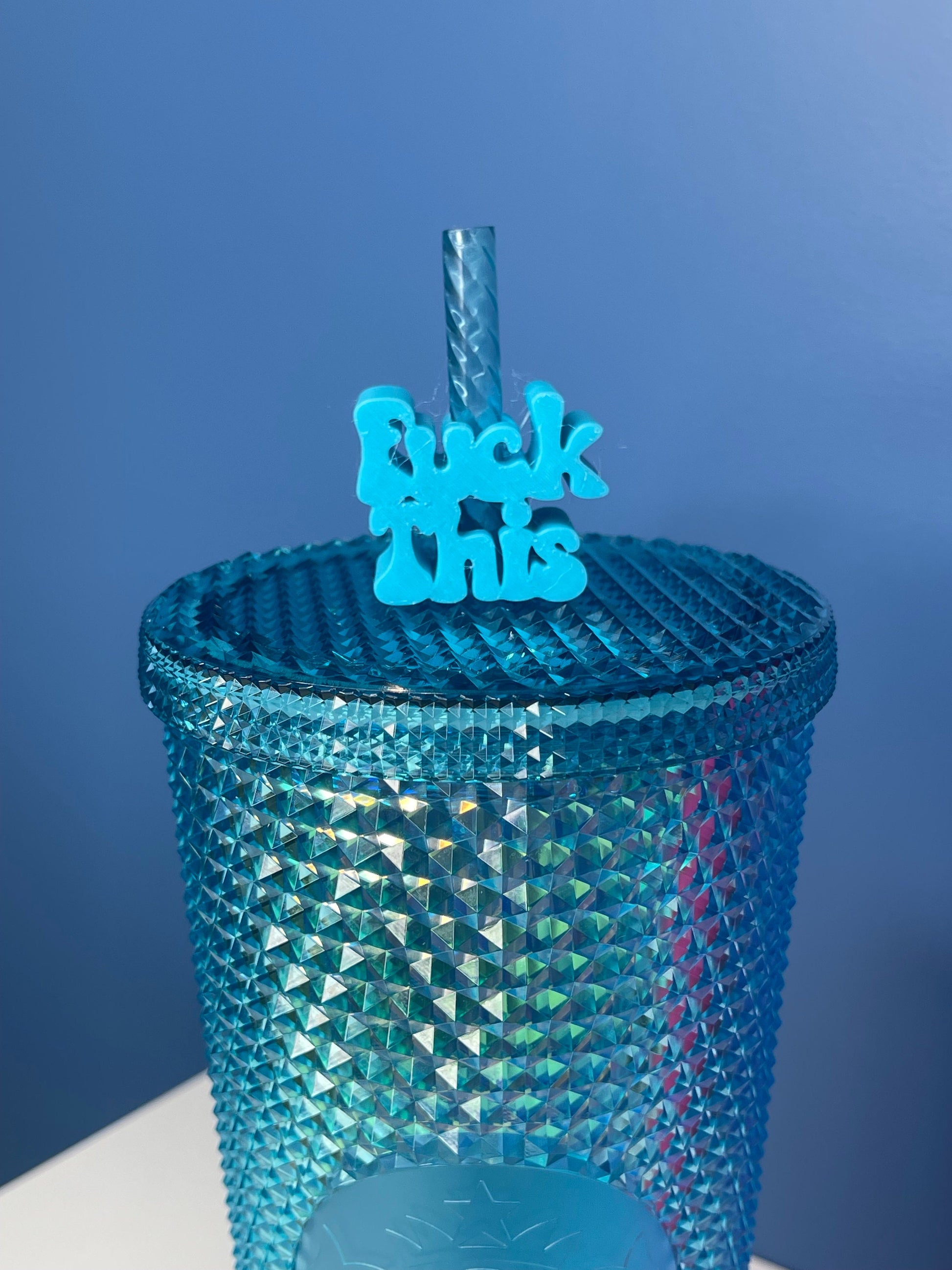 Fuk This Straw Topper | Straw Buddy | Straw Charm | Cup Decorations