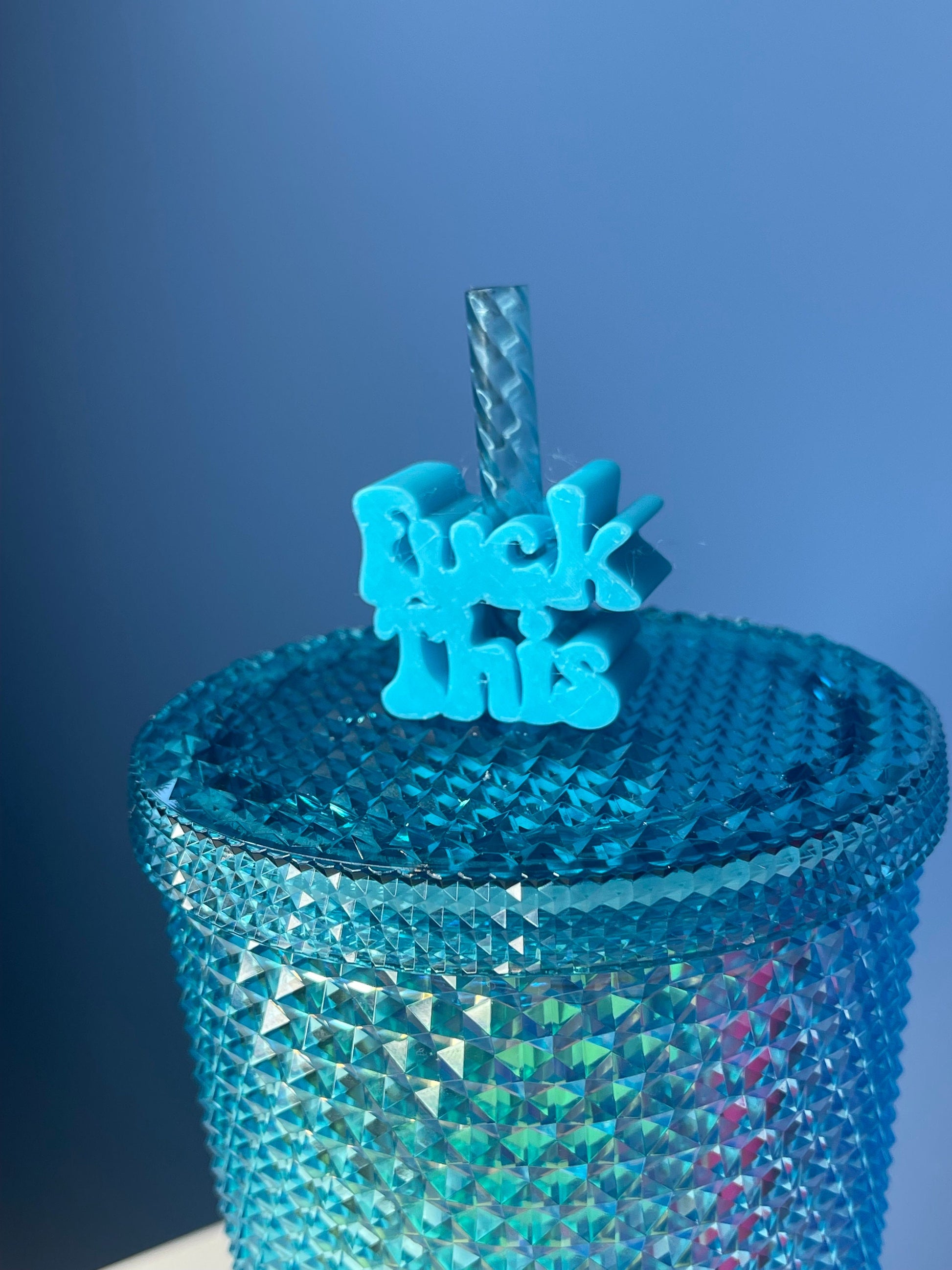 Fuk This Straw Topper | Straw Buddy | Straw Charm | Cup Decorations