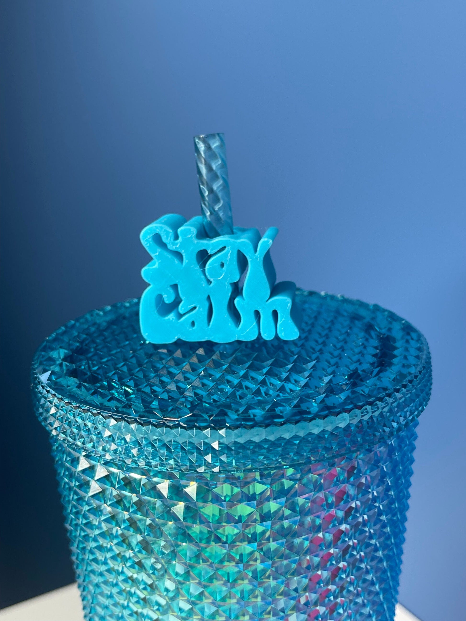 Stay Calm Straw Topper | Straw Buddy | Straw Charm | Positive Words