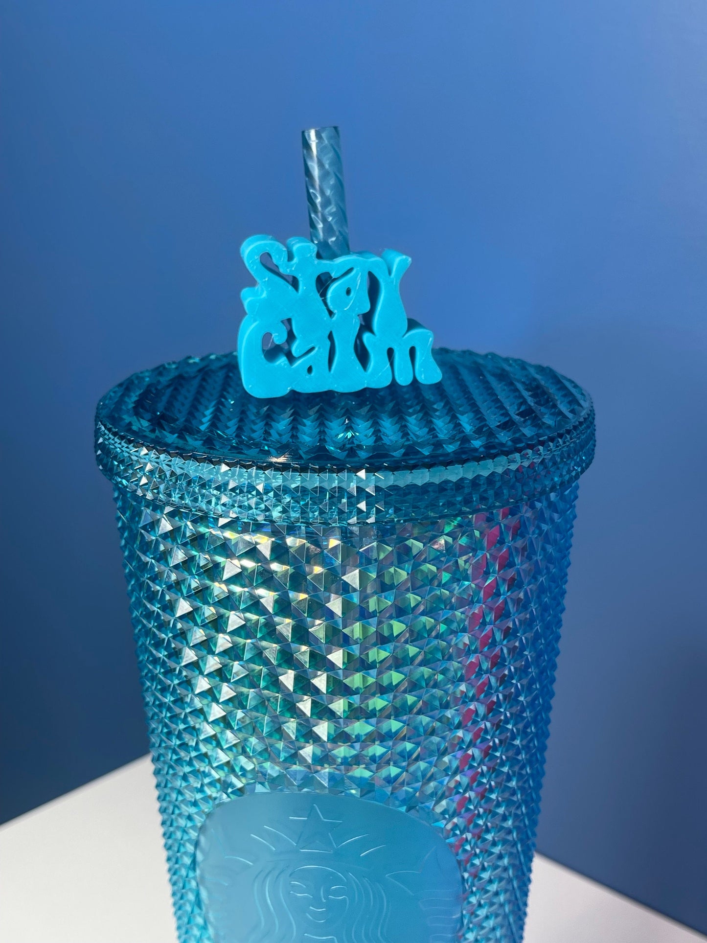 Stay Calm Straw Topper | Straw Buddy | Straw Charm | Positive Words