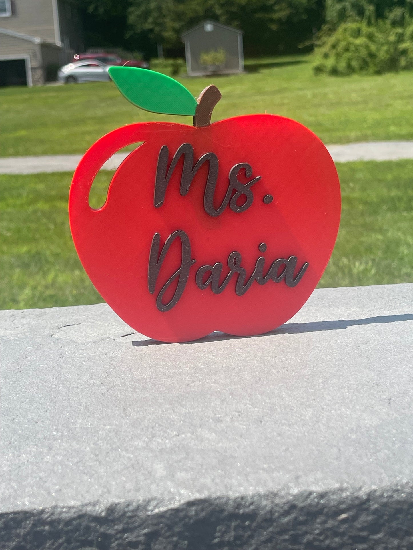 Custom Teachers Apple | Apple Desk Decor | Gifts for Teachers/Principals