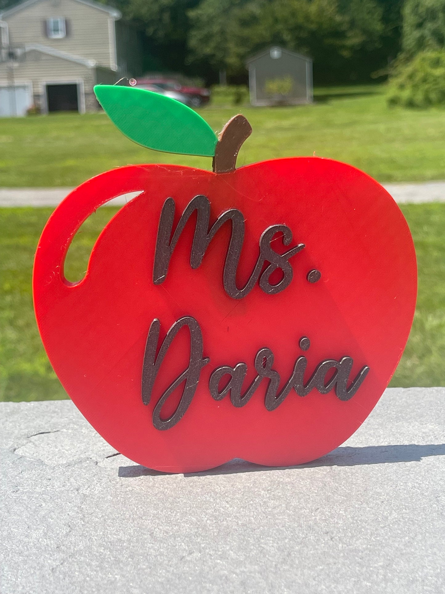 Custom Teachers Apple | Apple Desk Decor | Gifts for Teachers/Principals