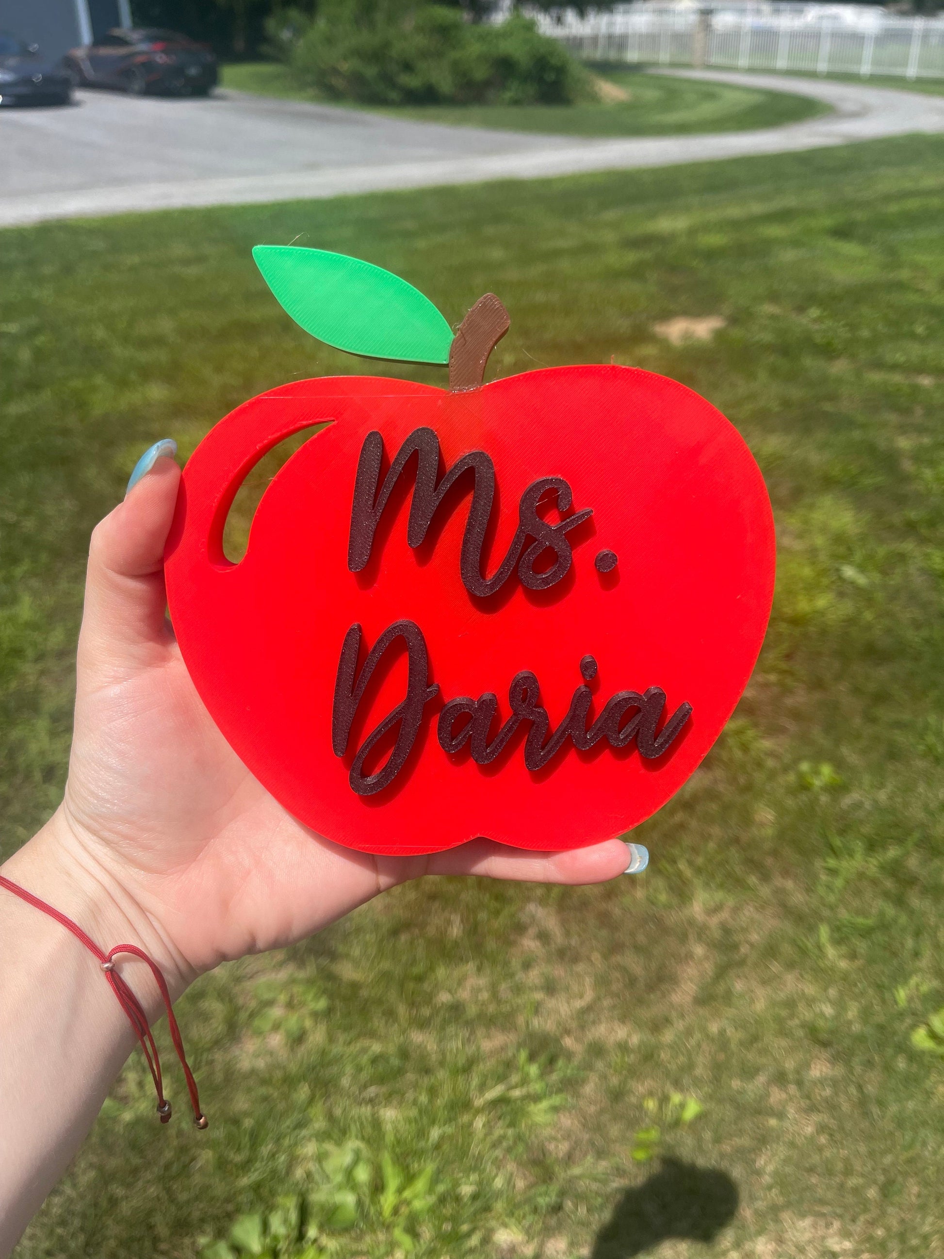 Custom Teachers Apple | Apple Desk Decor | Gifts for Teachers/Principals