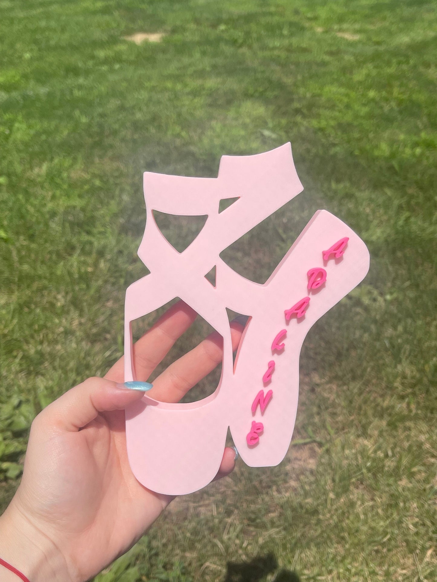 Personalized Pointe Shoe | Ballerina Slippers | Ballet Sign | Dance Teacher Gift