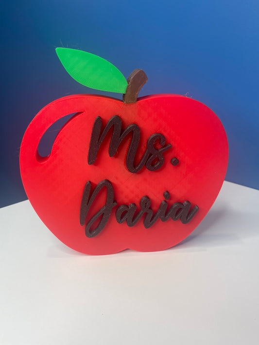 Custom Teachers Apple | Apple Desk Decor | Gifts for Teachers/Principals