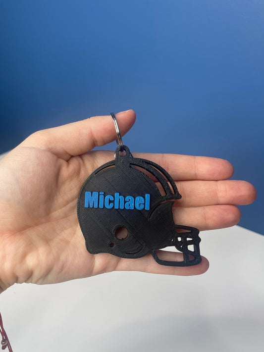 Personalized Football Helmet | Name Key Chains| Football Ornament | Gifts for Friends