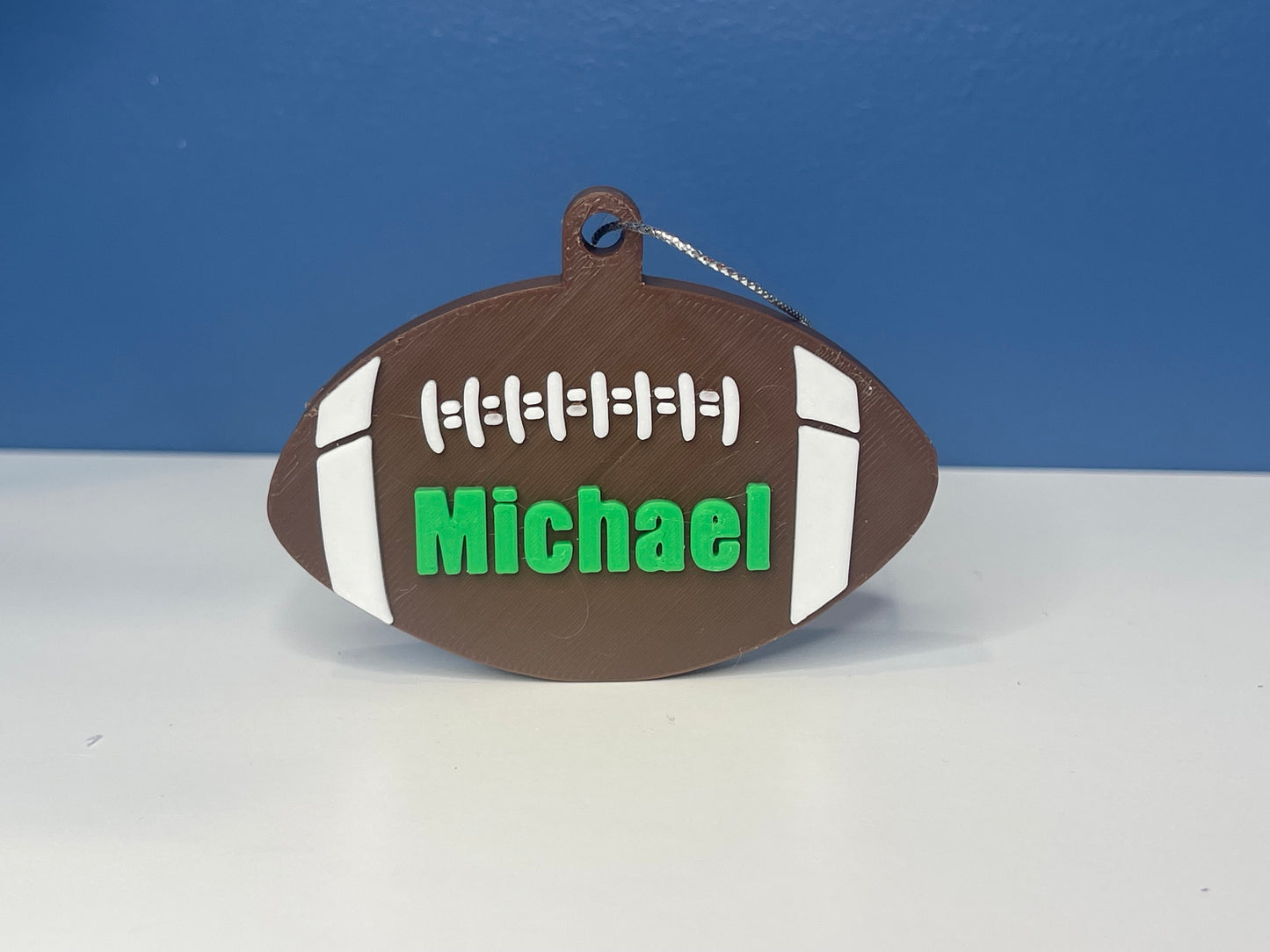 Personalized Football Name Key Chains| Bag Charms | Football Ornament | Gifts for Friends