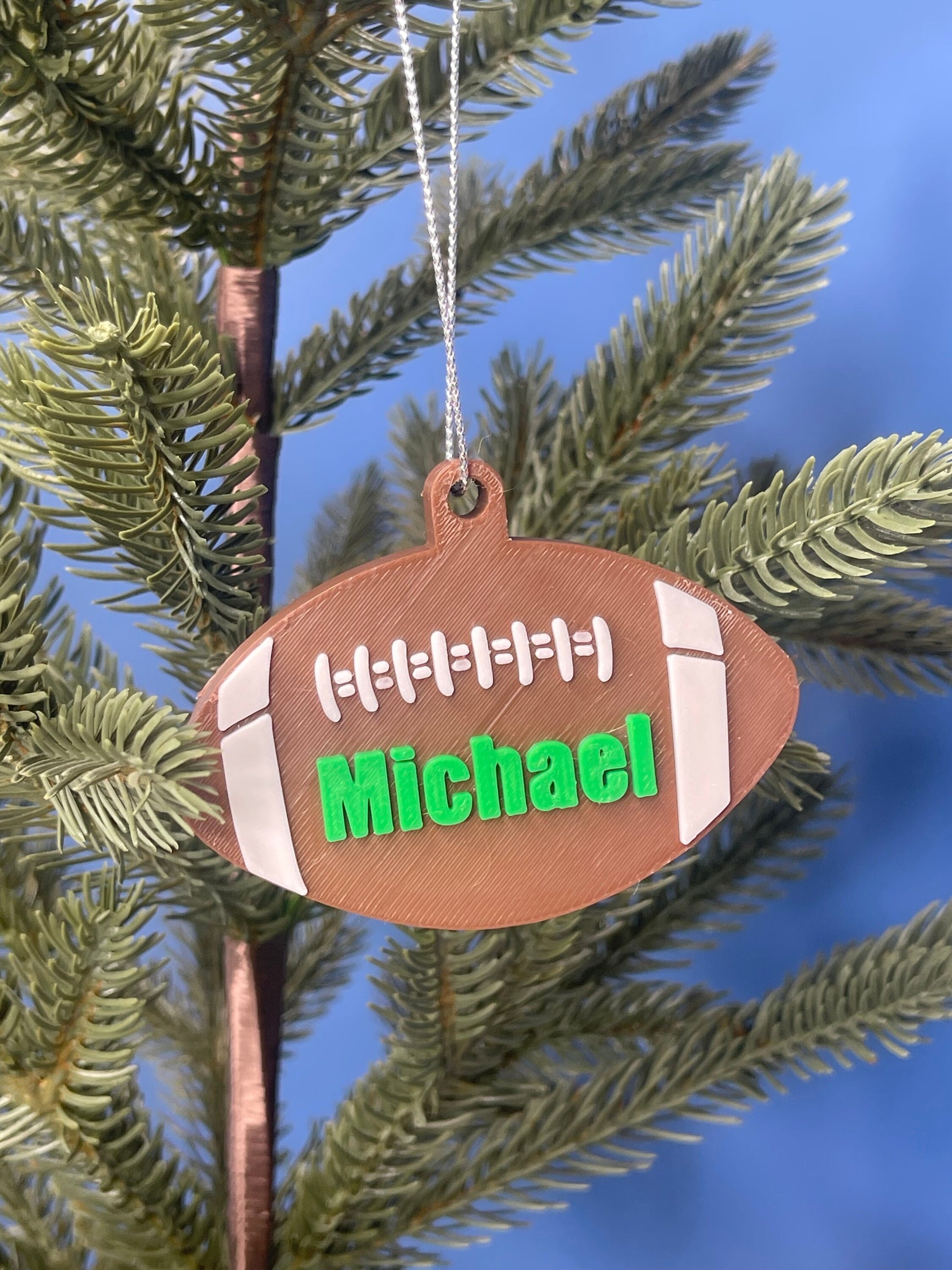 Personalized Football Name Key Chains| Bag Charms | Football Ornament | Gifts for Friends