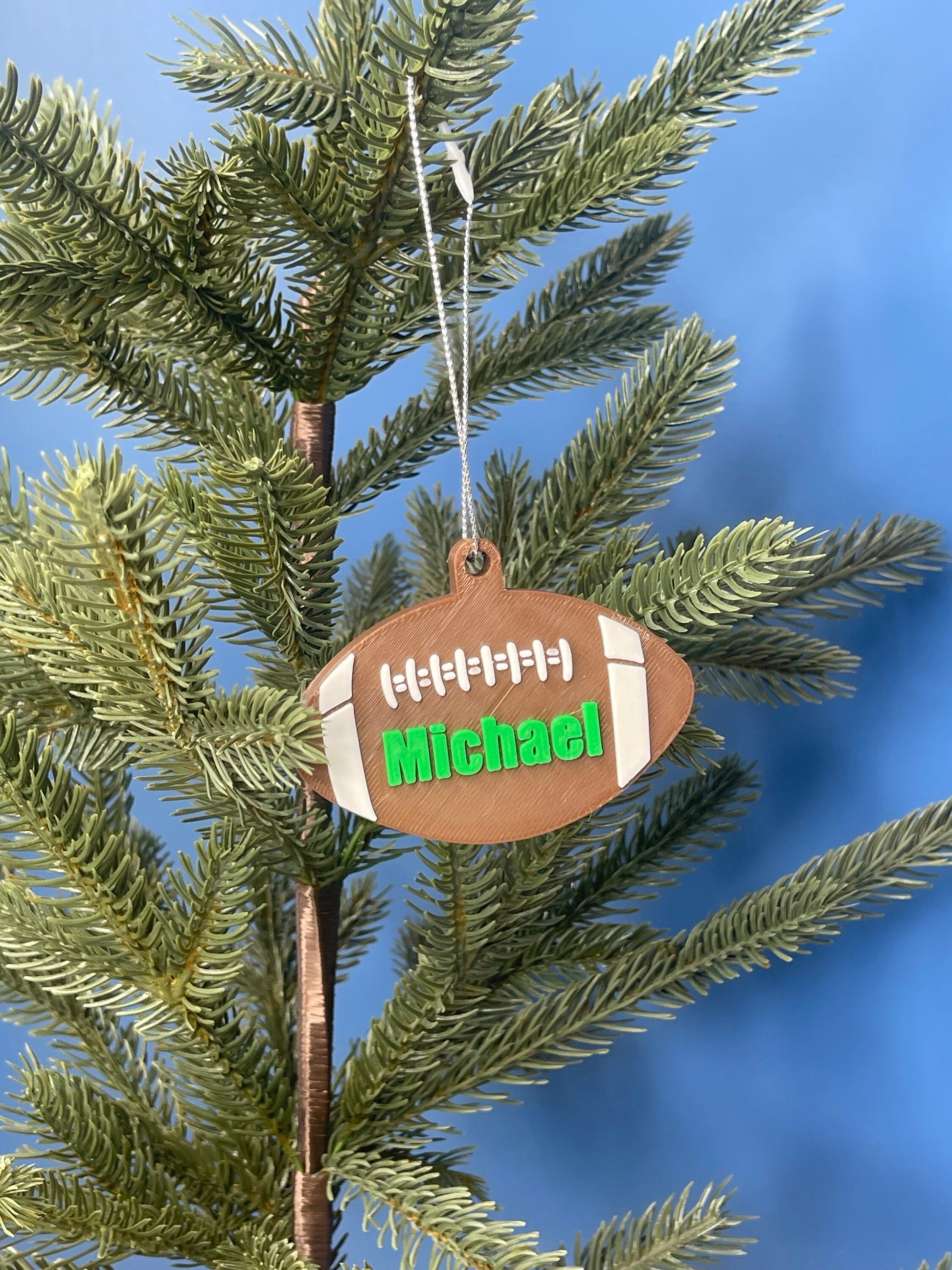 Personalized Football Name Key Chains| Bag Charms | Football Ornament | Gifts for Friends