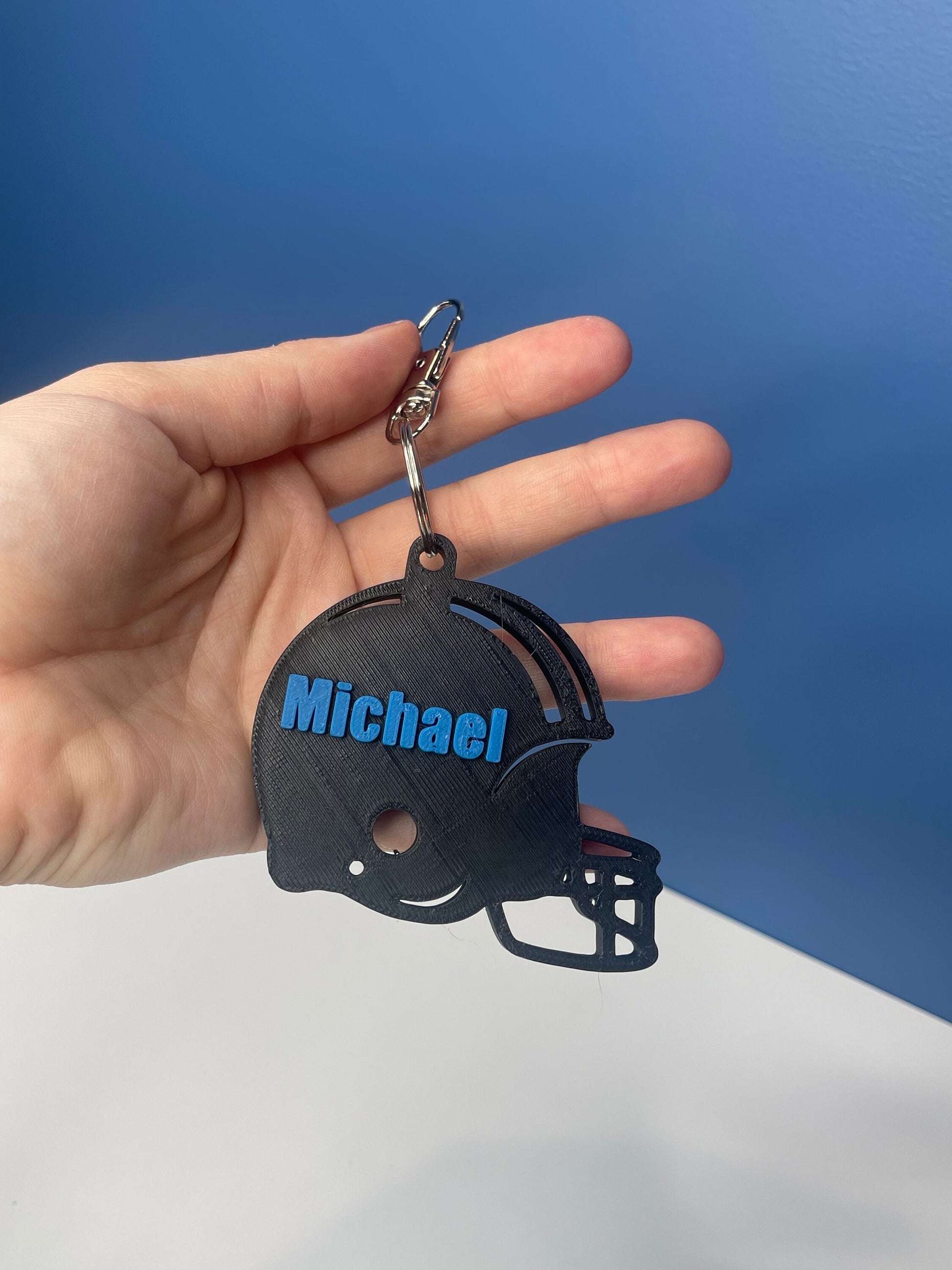 Personalized Football Helmet | Name Key Chains| Football Ornament | Gifts for Friends