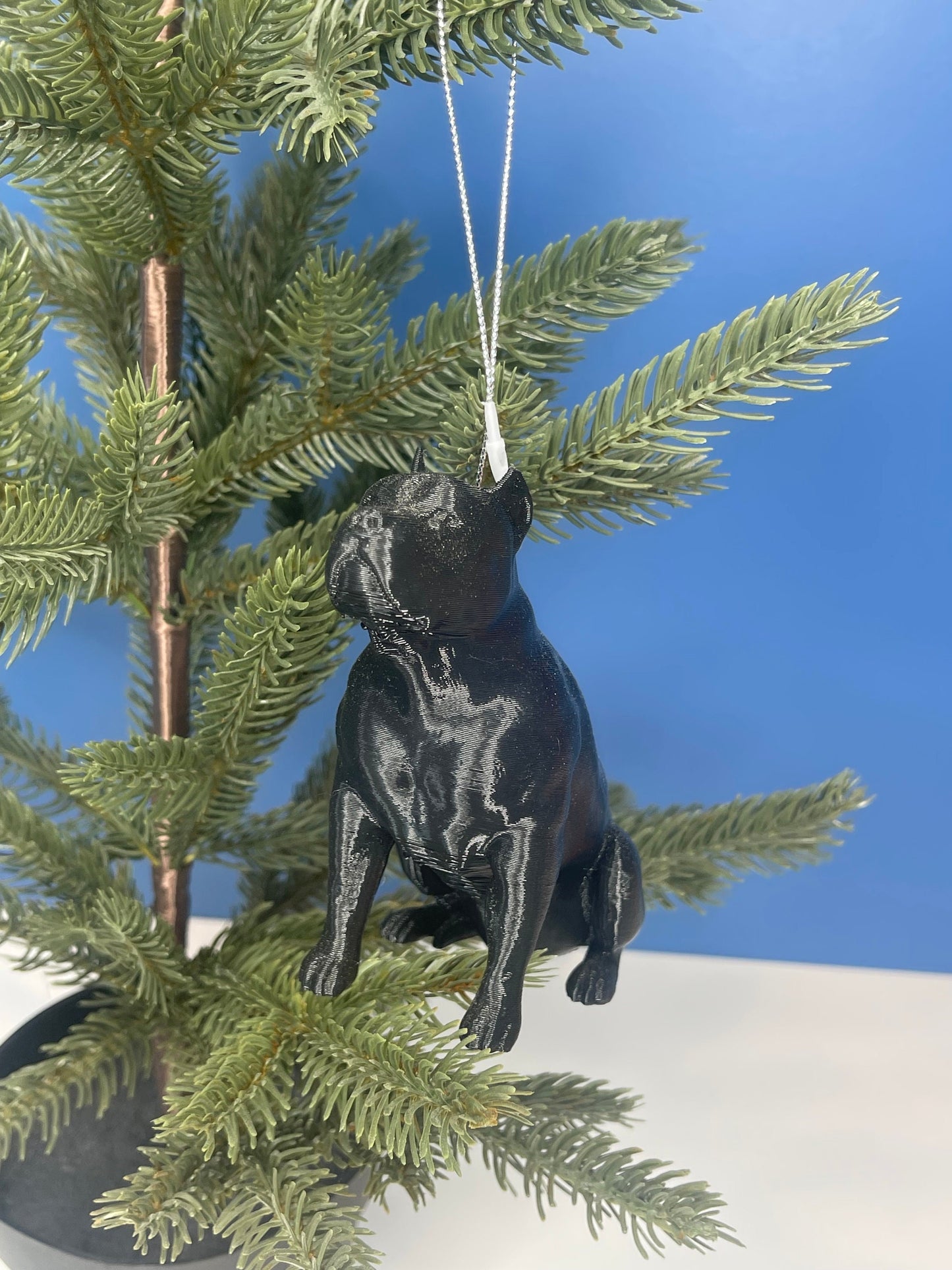 Ornament, Pitbull Statue, Pitbull with Cropped Ears, Pitbull Gifts, Pitbull Mom, Dog Statues