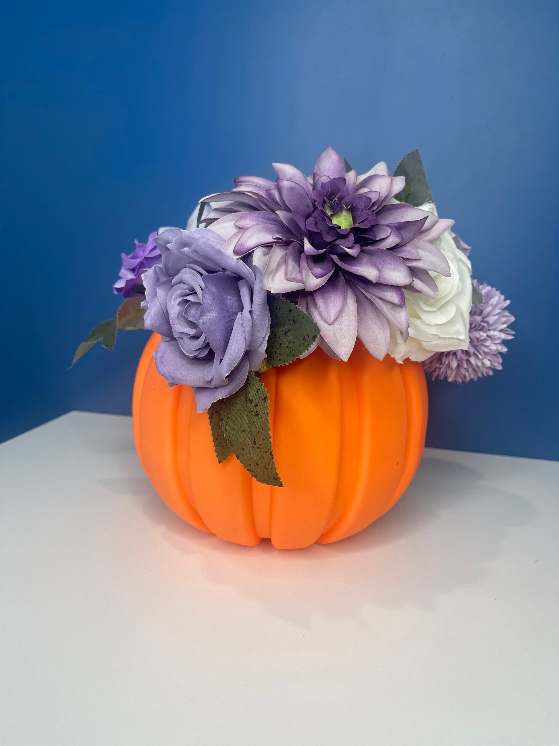 Pumpkin Fall Centerpiece |6 in Candy Dish | Halloween Decor | Pumpkin Planter