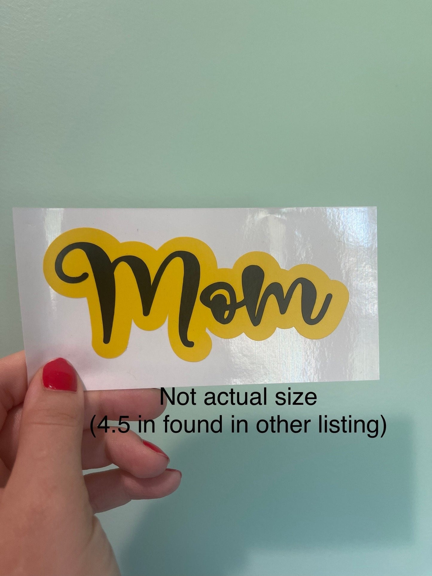 3.5 in Mom Vinyl Sticker | Mom Sticker | Laptop Sticker | Water bottle | Gifts for Her | Mother's Day