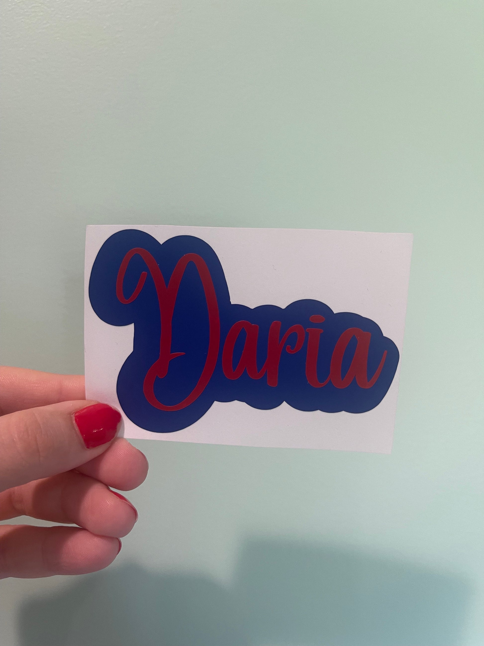 3.5 in Custom Name Vinyl Sticker | Personalized Sticker | Laptop | Water bottle | Gifts for Her