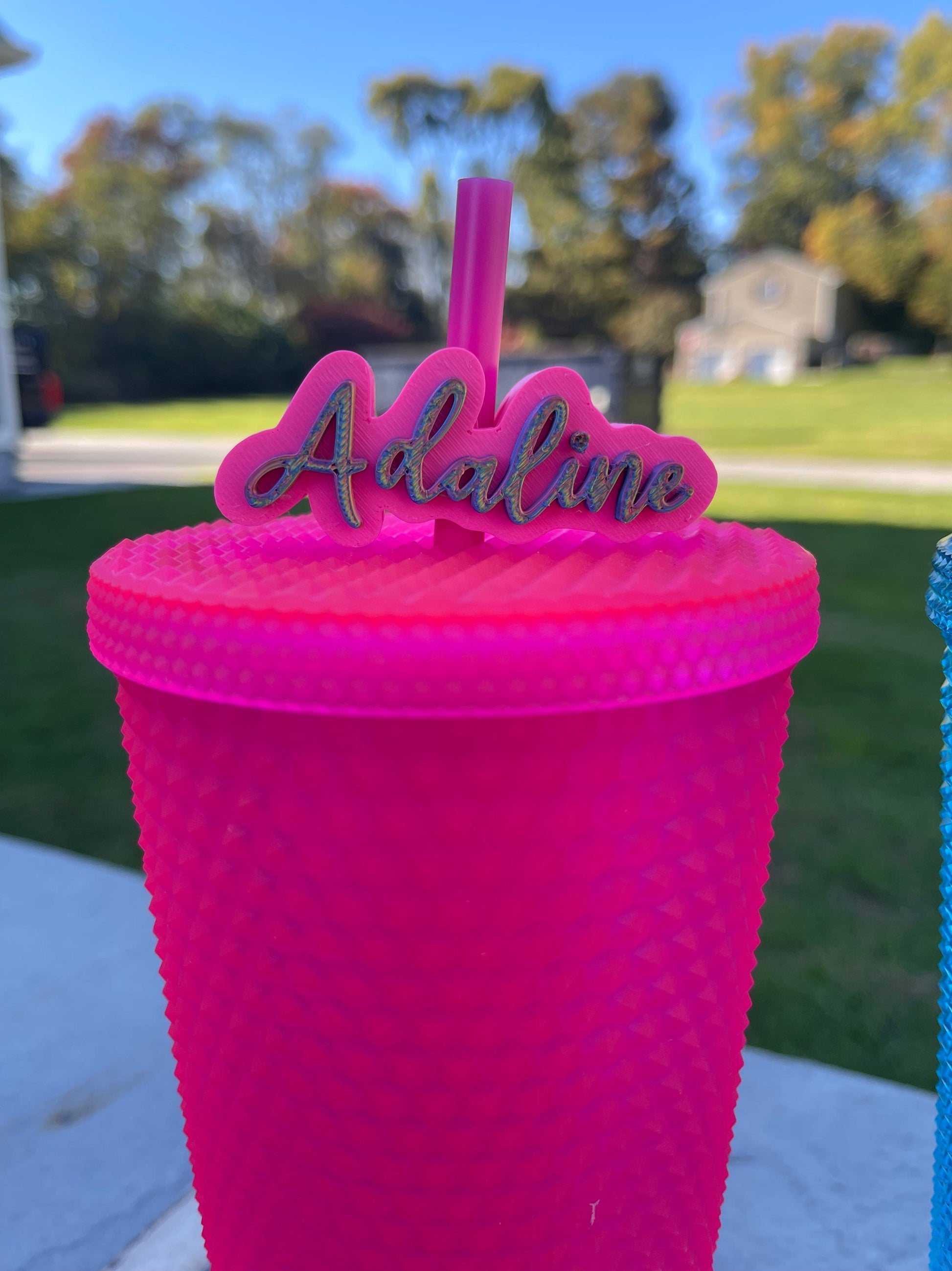 Custom Name Straw Topper | Starbucks Charms | Party Favors